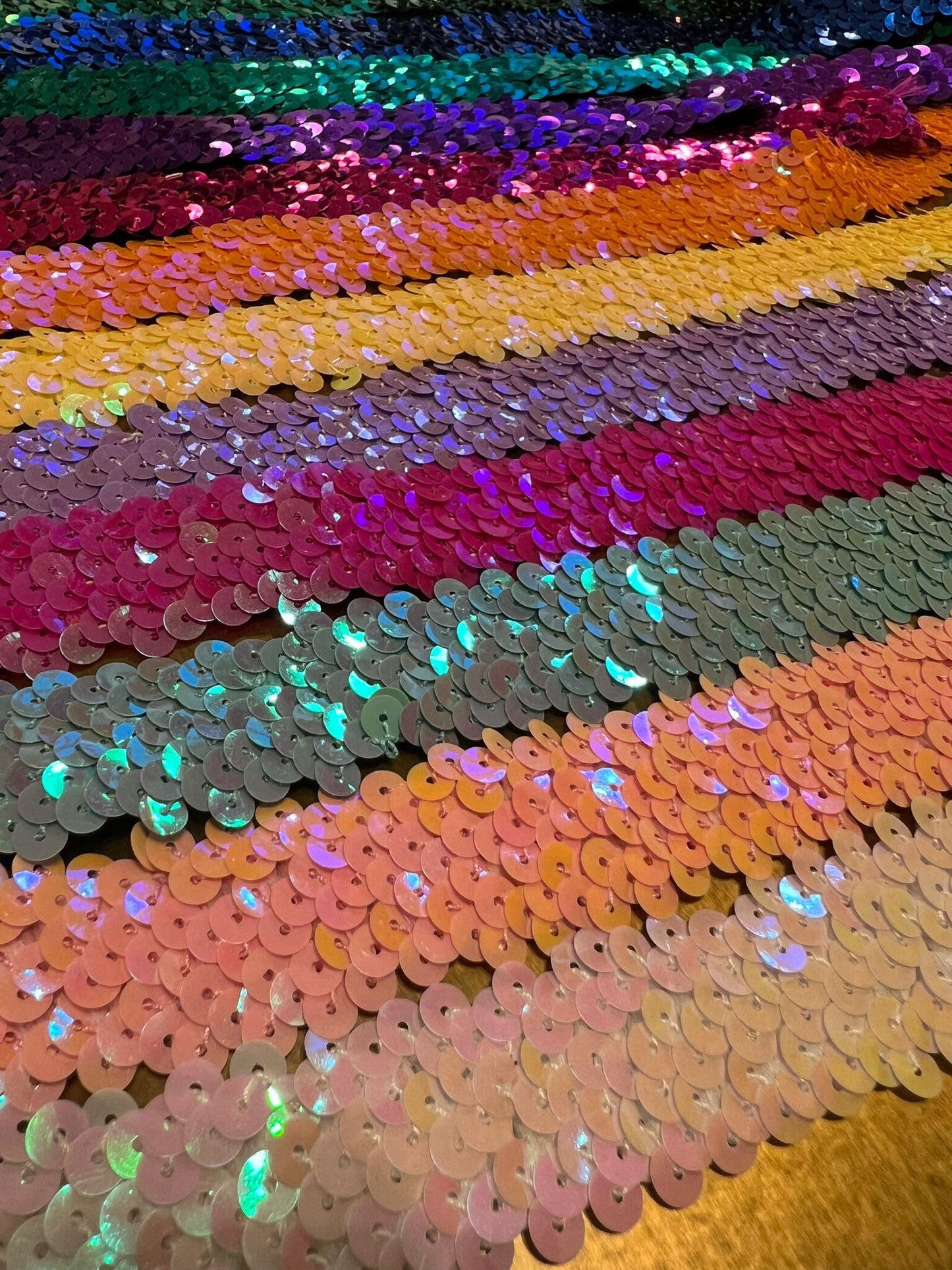5 Row Sequin Elastic Trim, Costume Crafts, 2" Wide