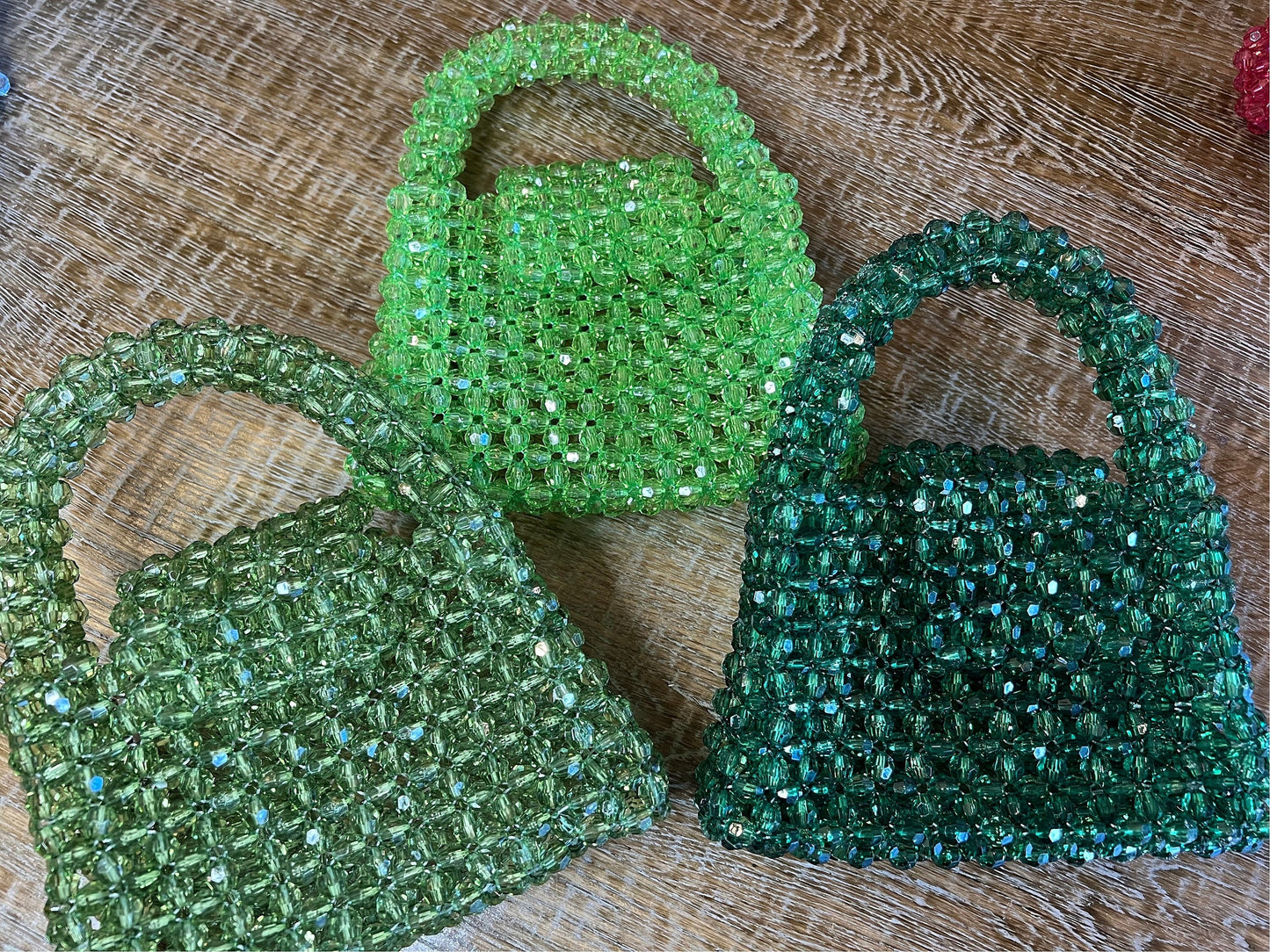Handbag, Translucent Crystal Faceted Beads, FAN Apparel, 11 Colours, Gift, Unique Design, Fashionable Handbag, FAN Exclusive
