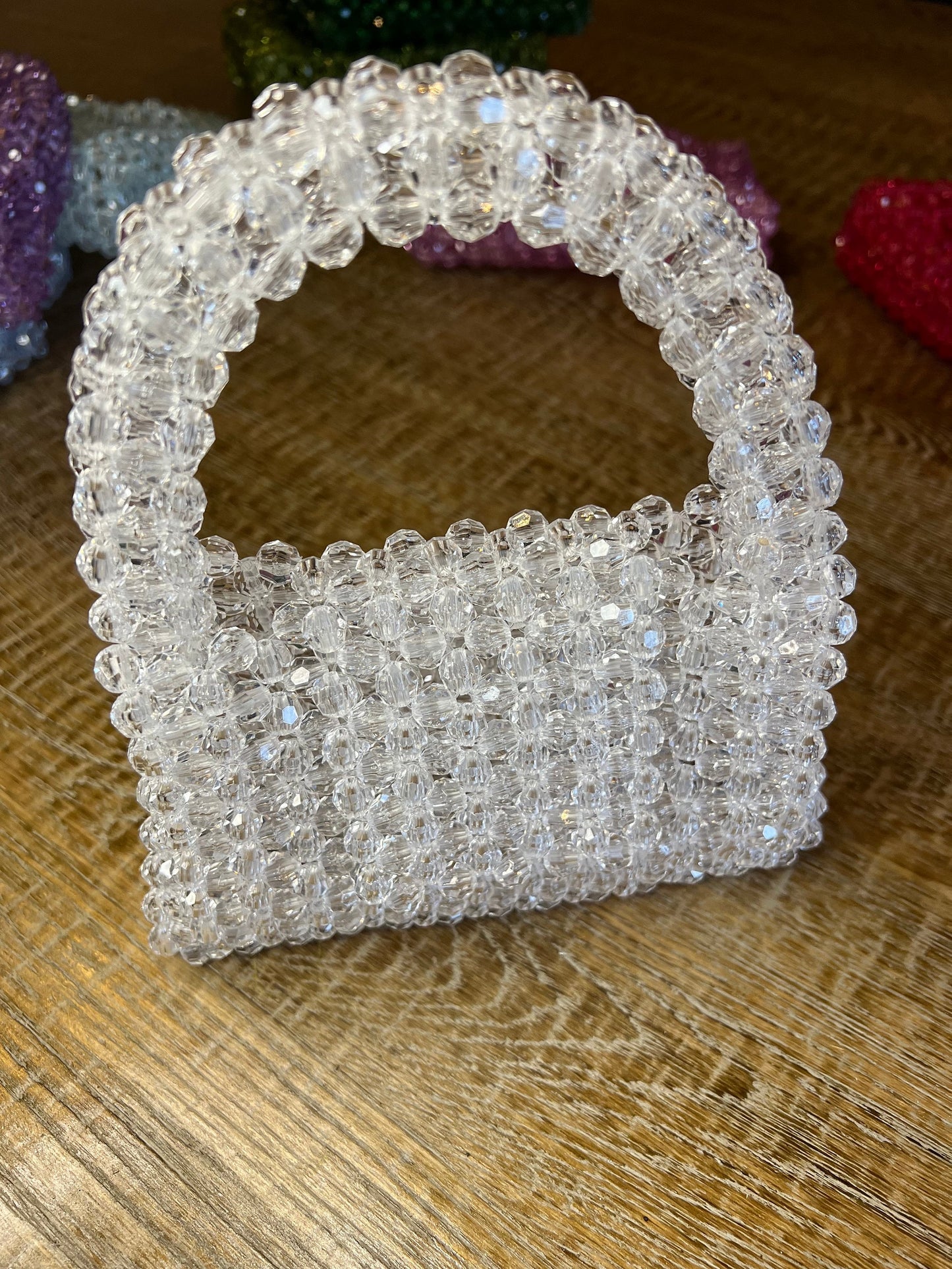 Handbag, Translucent Crystal Faceted Beads, FAN Apparel, 11 Colours, Gift, Unique Design, Fashionable Handbag, FAN Exclusive