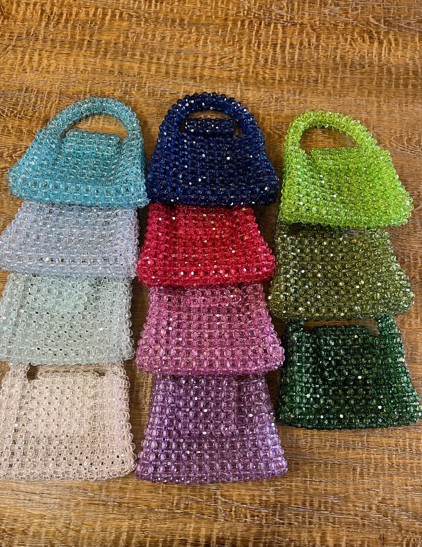 Handbag, Translucent Crystal Faceted Beads, FAN Apparel, 11 Colours, Gift, Unique Design, Fashionable Handbag, FAN Exclusive