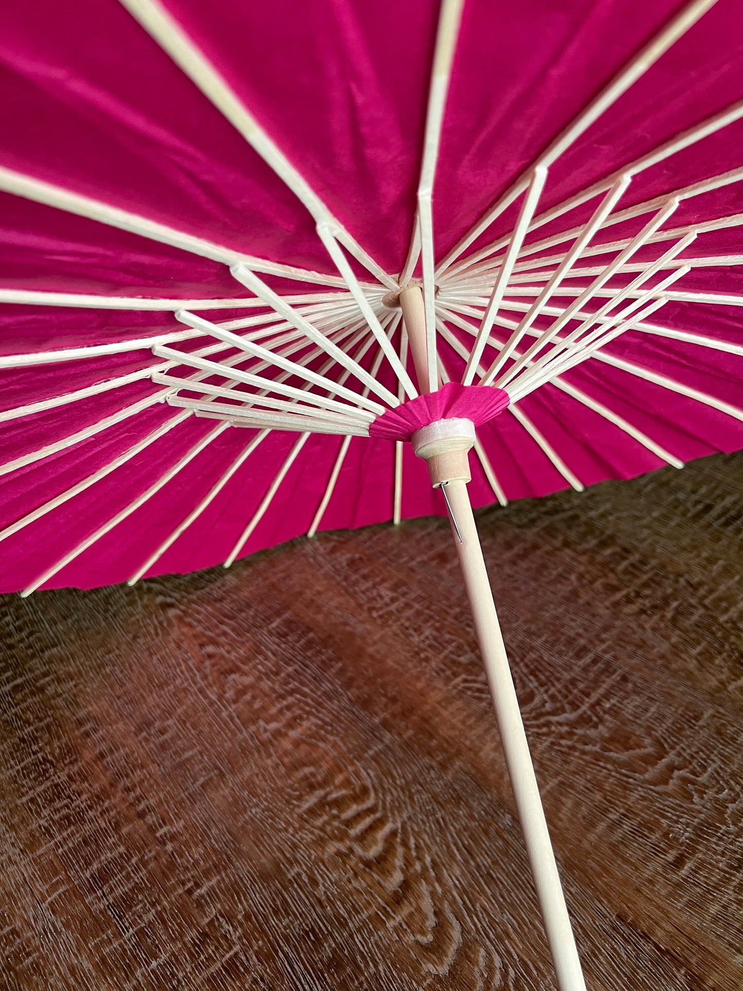 Cerise Pink Umbrella, Decorative, Party, Bridesmaid Umbrella, Gift, Sun Umbrella, Wedding, Bridesmaid, Home Decor, Events, Display, 24” Wide