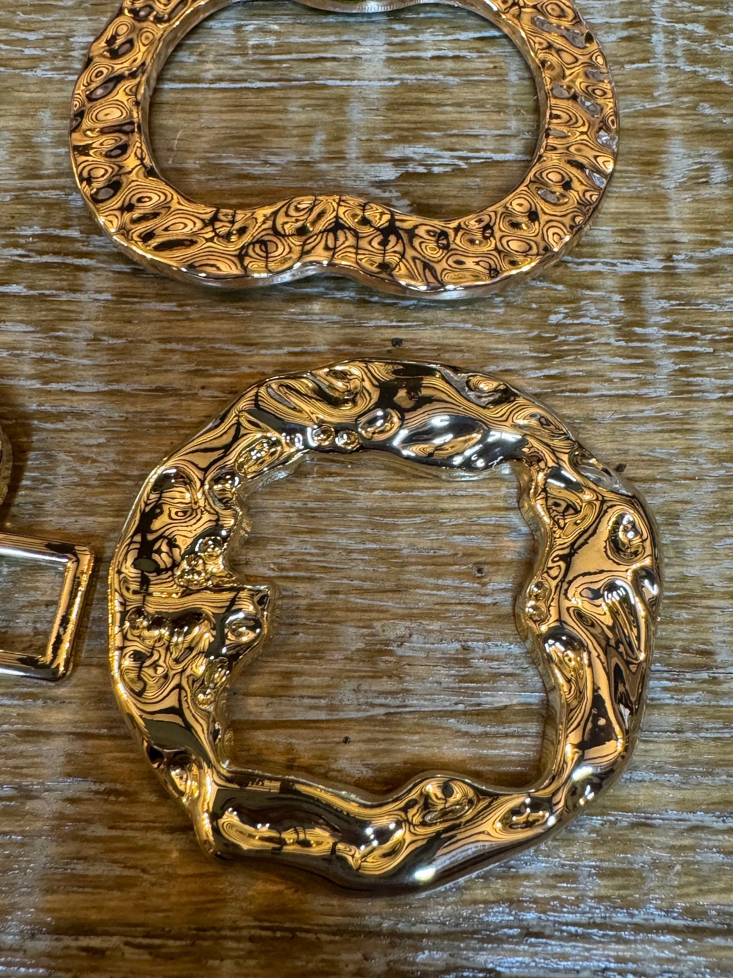 Metal Gold Buckle, Hammered Metal Ring Buckle, Gold Buckle, Swimwear, Dress, Tops, Bags, Crafts, Swimwear, Fashion Buckle, FAN Collection