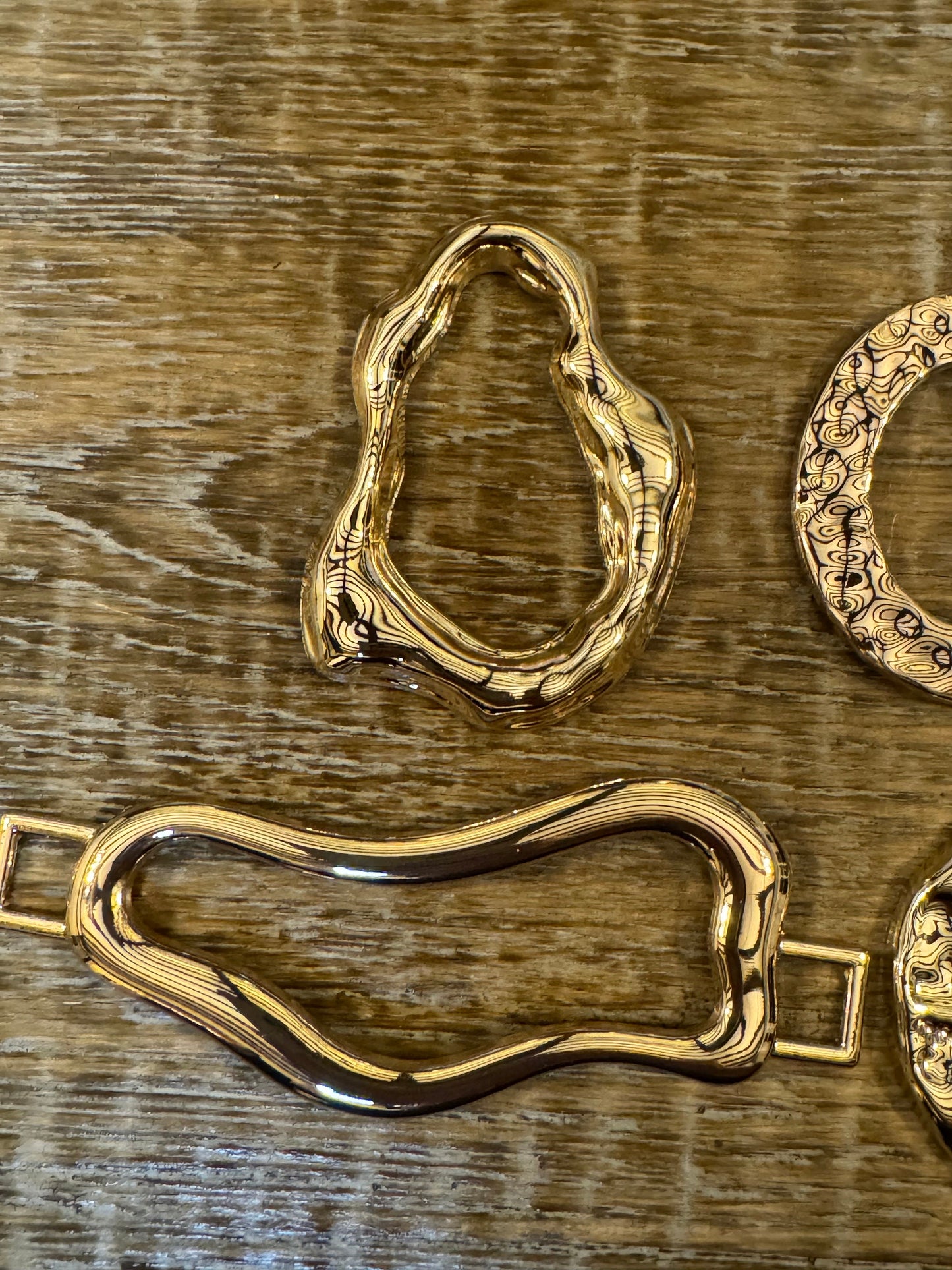 Metal Gold Buckle, Hammered Metal Ring Buckle, Gold Buckle, Swimwear, Dress, Tops, Bags, Crafts, Swimwear, Fashion Buckle, FAN Collection