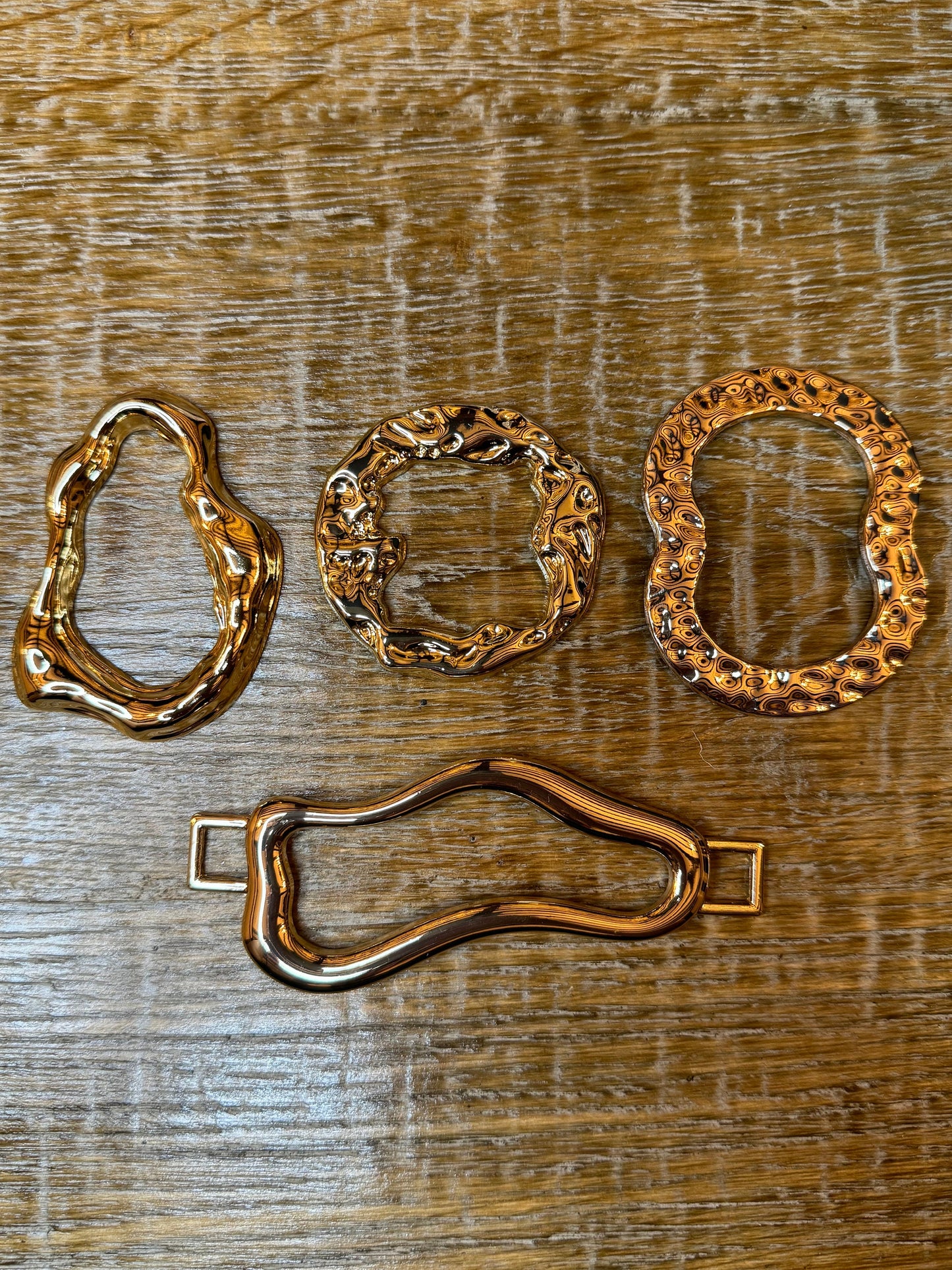 Metal Gold Buckle, Hammered Metal Ring Buckle, Gold Buckle, Swimwear, Dress, Tops, Bags, Crafts, Swimwear, Fashion Buckle, FAN Collection