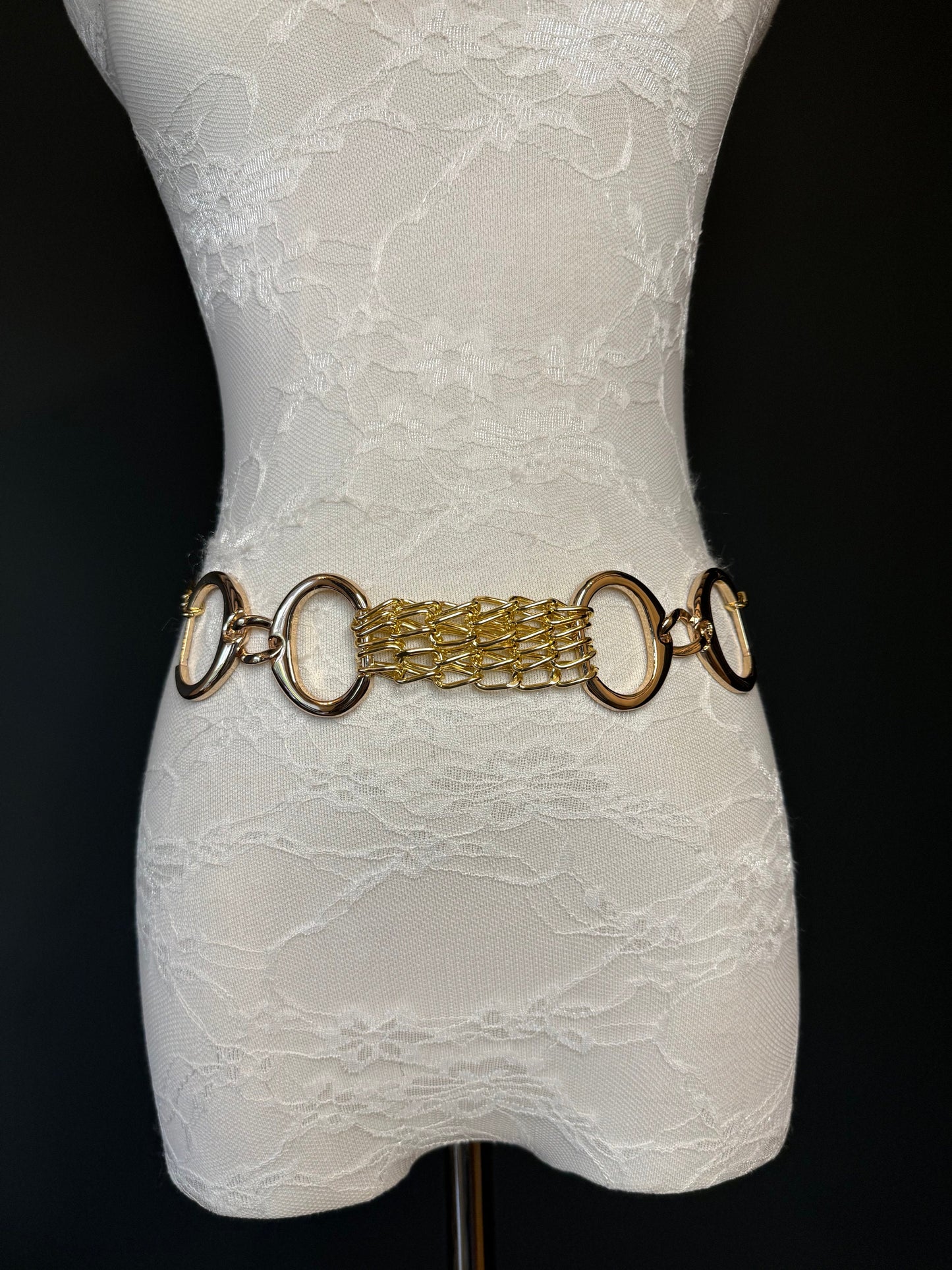 X-Long Gold Metal Buckle Chain Belt, High Quality, Swimwear, Dresses, Limited Edition, FAN Design, Dress Belt, Gift, Custom Sizes, Fashion