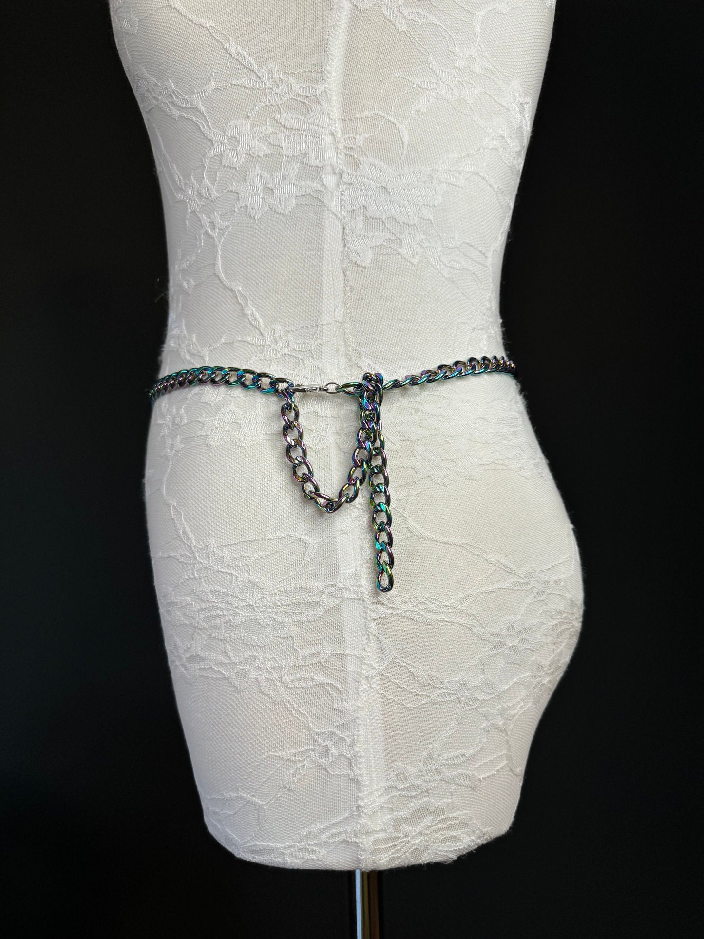 X-long Multi Colour Chain Belt, Metal Chain Belt, Teen Sizes, Sizes 18”-60”, Fan Design, Fan Collection, Festival, Gift, Fashion Accessory