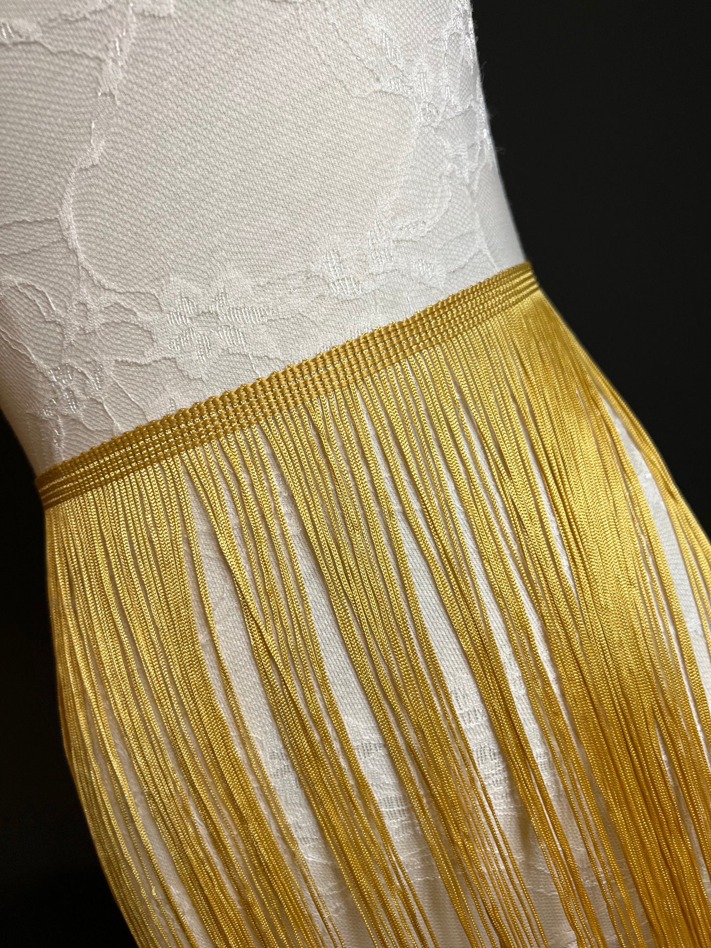 12” Wide Fringe Trim, 30cm Wide Fringe Trimming, Silver, Gold, Tassel Trim, Fashion Fringe
