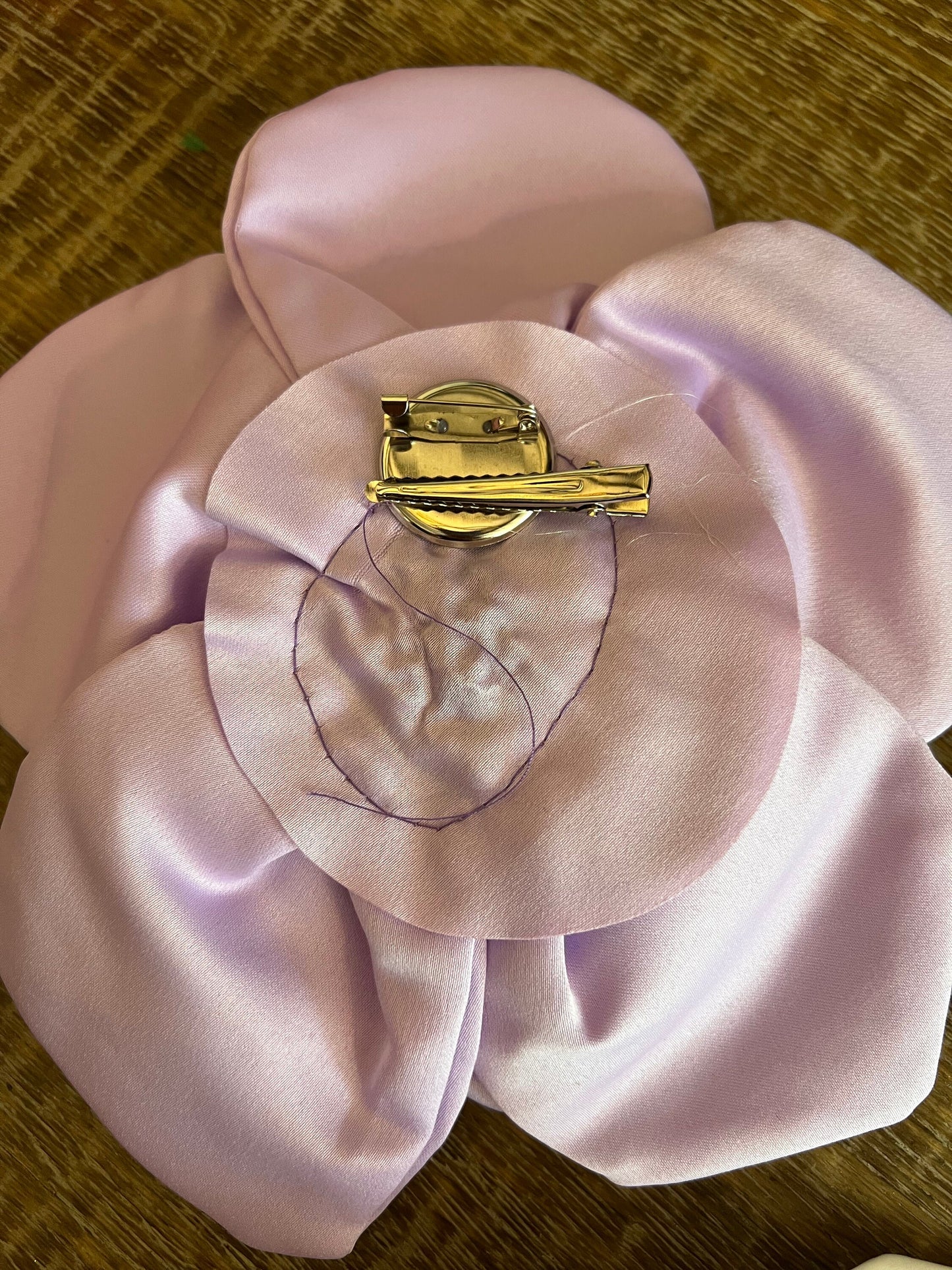 Large 3D Corsage Flower, Lilac, 9” Wide, 27cm, Pin on Corsage, Bridal, Clothing, Dress, Hat, Accessory, FAN Design