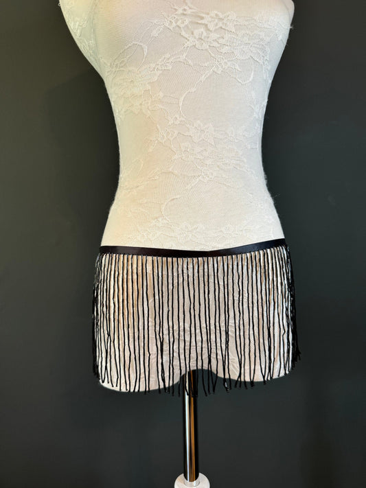 Belt, Glass Beaded Fringe Belt, 8 colours, Sizes 18 to 60 inch, FAN Design, Fashion, Costume, Dance, Festival, 6” Long Fringe Belt