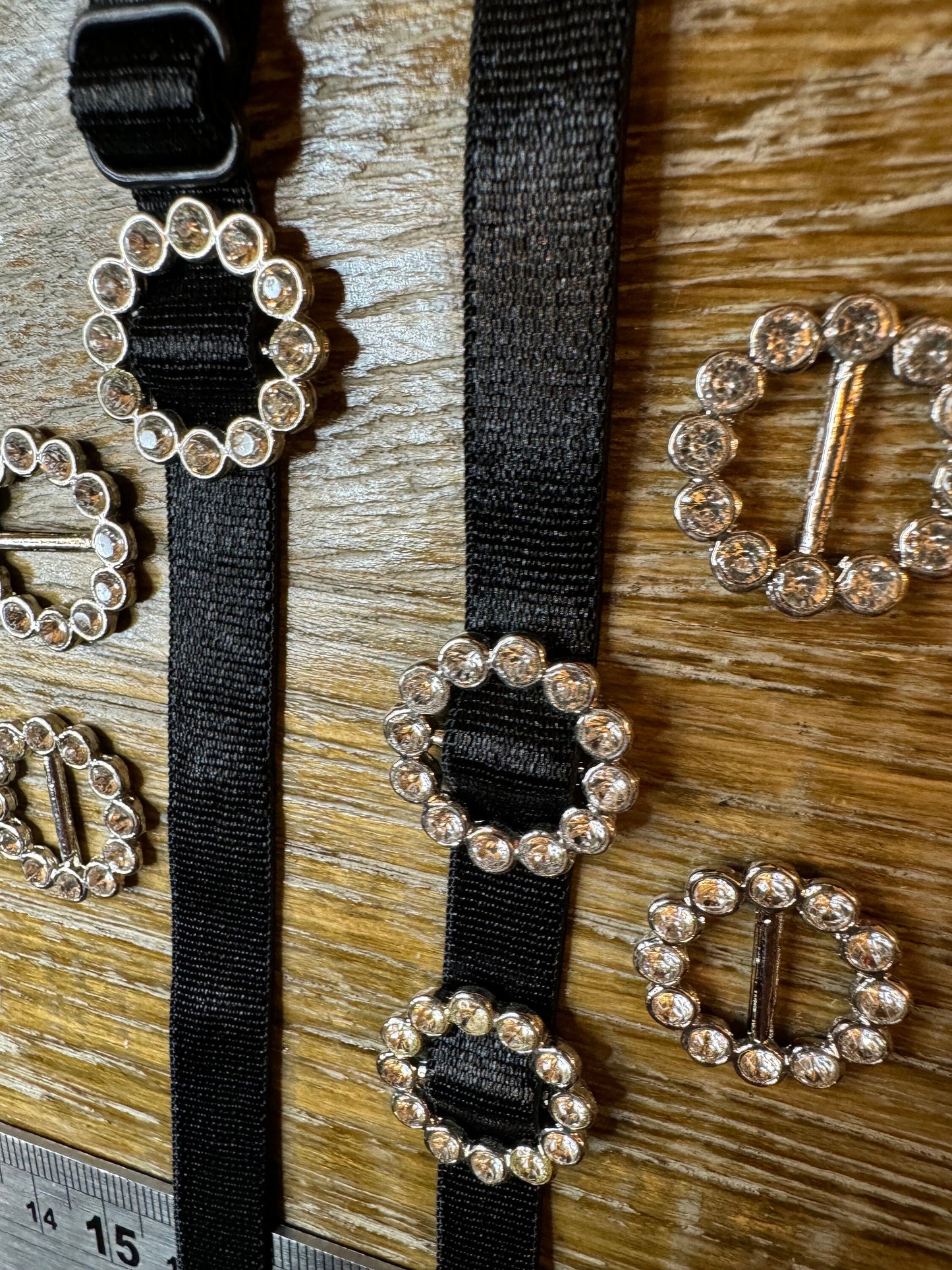 Diamanté Buckle, Silver Rhihestone Metal Buckle, 1cm Middle Bar, Slider, Belt Buckle, Bra Straps Swimwear, Costumes, Couture, Elegant