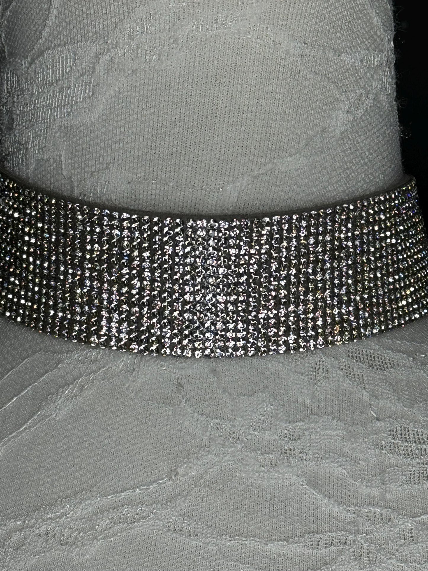 Rhinestone Diamanté 1.5” Wide Choker, 4cm Wide Choker Necklace, Smooth choker, Elegant Choker, Handmade, Dresses, Gift