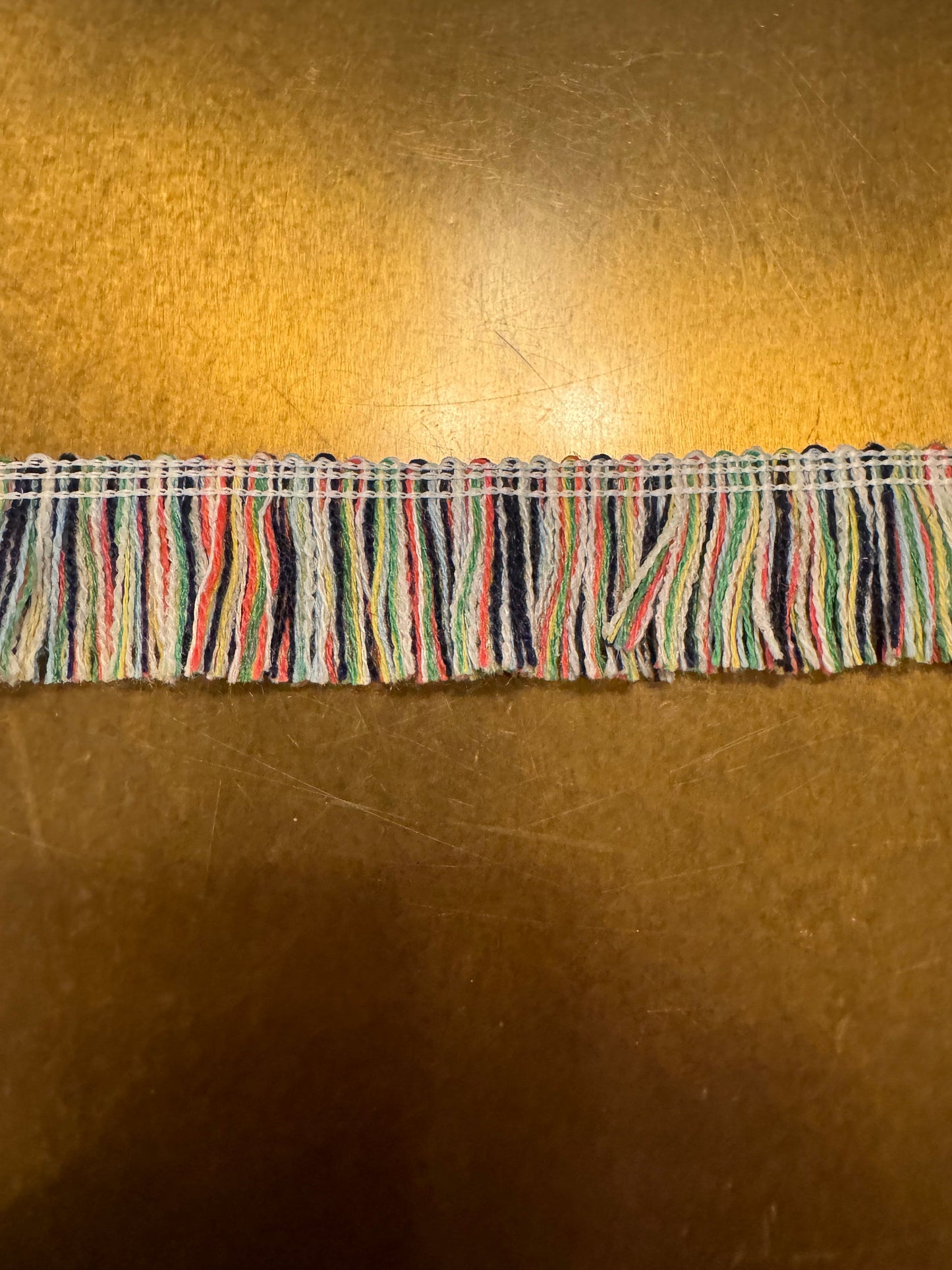 Fringe Tassel, Tassel Trim, Ivory, Multicolour, 3cm Wide, Dense, UK made, Soft, Higj Quality, Natural, Crafts, Clothing, Towels,