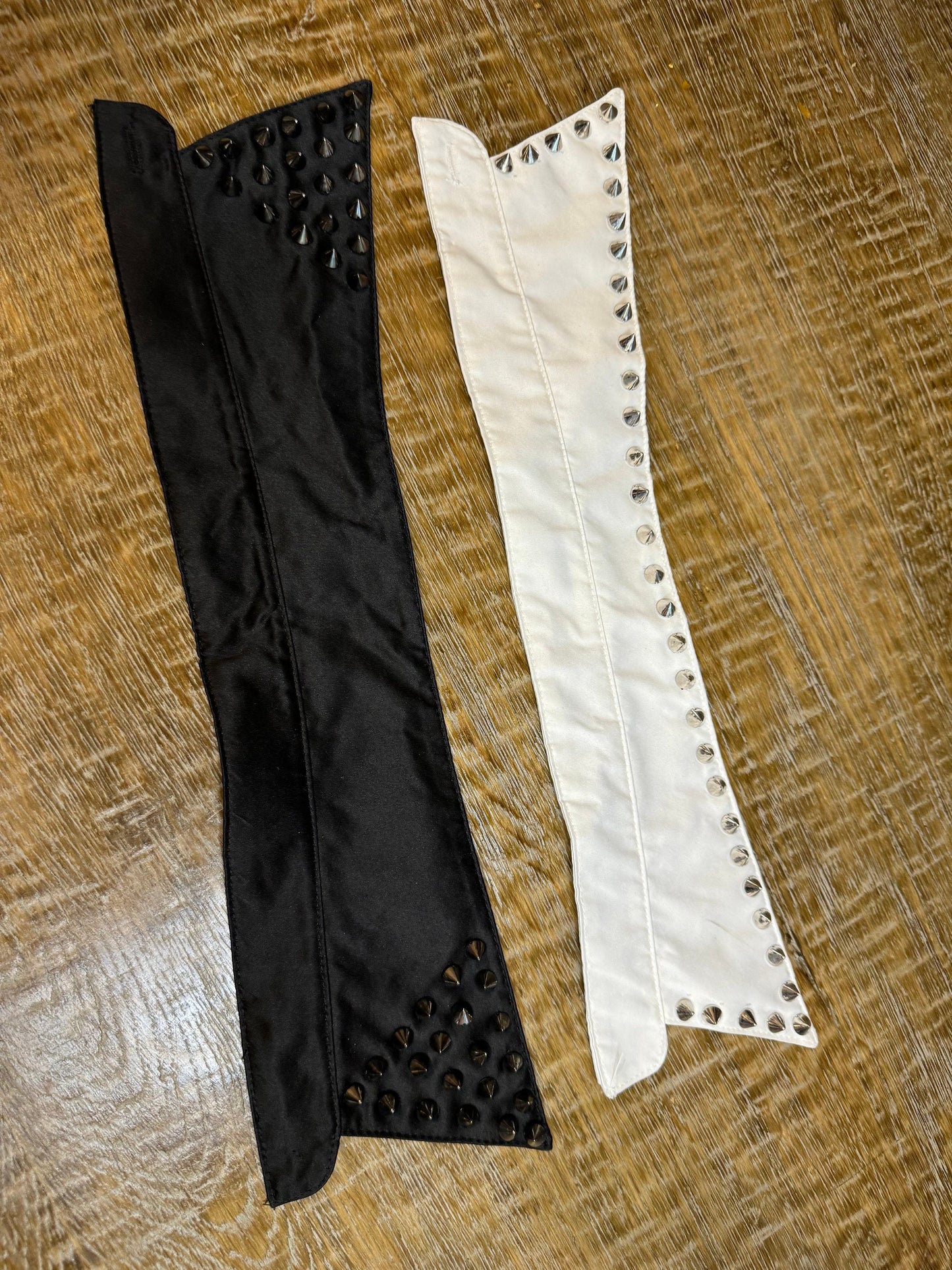 Stud Collar, Shirt Collar, Studded Shirt Collar, Handmade, Black, Ivory, High Quality, Couture, Clothing