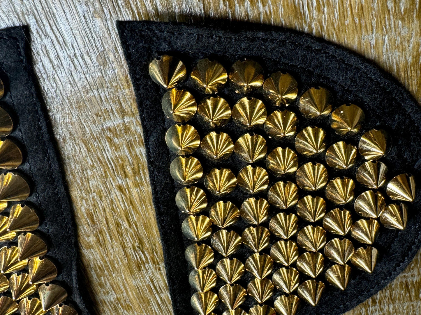 Shoulder Studded Motif, Stud Patch, Stud Chain Patch, Gold, Shoulder Pads, Shoulder Studs, Appliqués, Jackets, Tops, Dresses