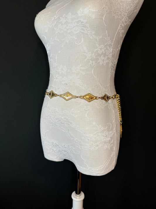 X-long Disc Belt, Gold, Antique Brass, Metal Disc Belt, Teen Sizes, Size 18”-60”, FAN Design, FAN Collection, Fashion Accessory, Gift