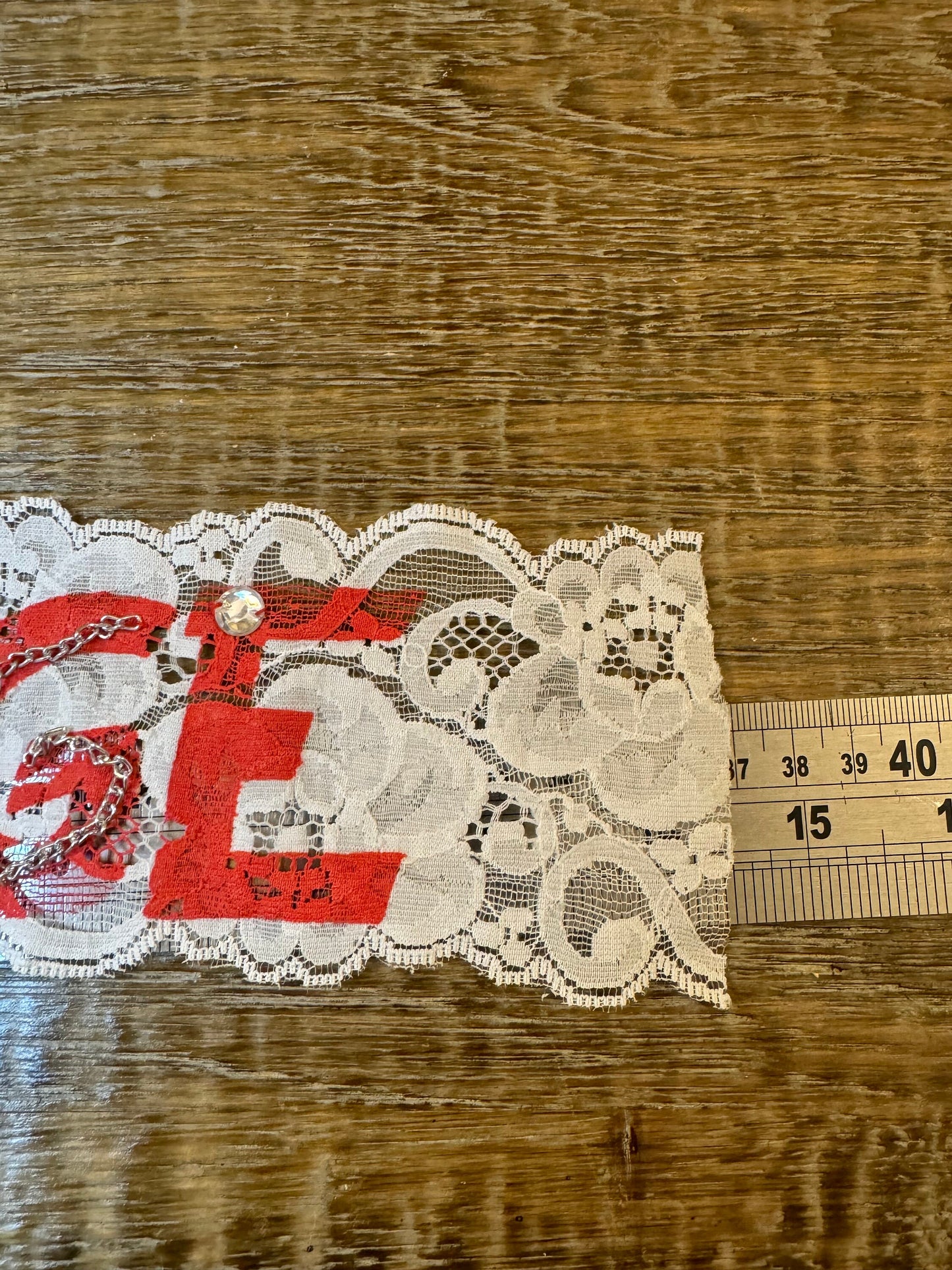 Motif, Sewing Motif, Sew on, 14” x 3”, Sew on Flower, Bags, Clothing, Fashion, Hat, Accessory, Fashion, Tops, Crafts, Vintage, Fashion, Art