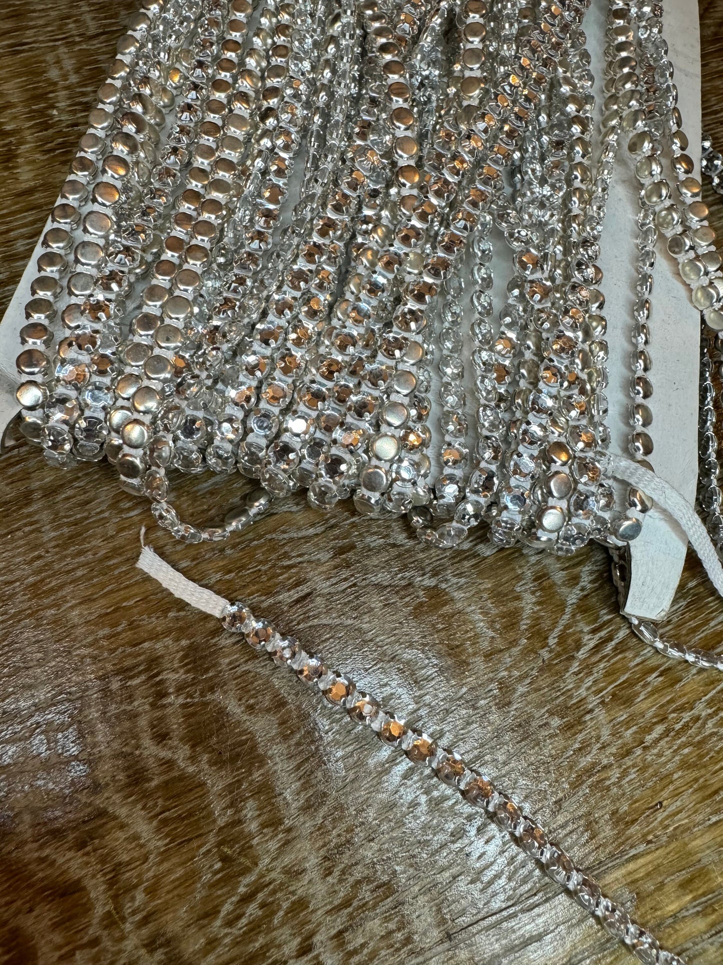 Diamante Stones, Rhinestones on Cord, Easy to sew, High Quality Single Row Rhinestones, Glue on, Sew on Rhinestones, Diamanté Crystals