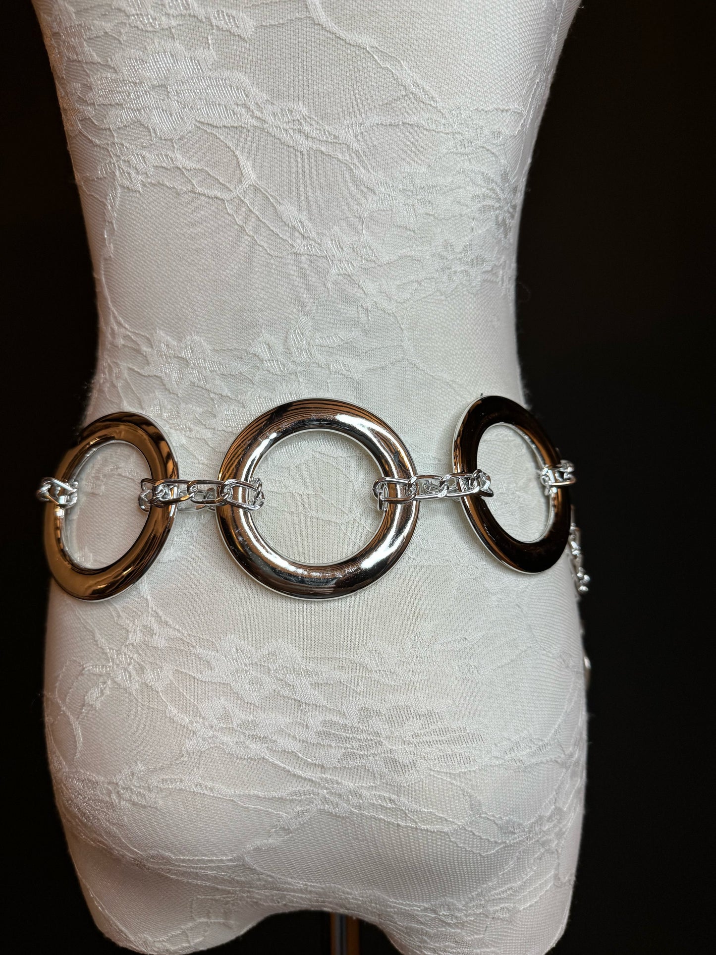 X-long Belt, Ring Belt, Gold Rings Belt, Gold, Silver, Antique Brass, Chain Belt, Fashion Belt, Rings, 8cm Rings, Teen Sizes, 18”-60” sizes