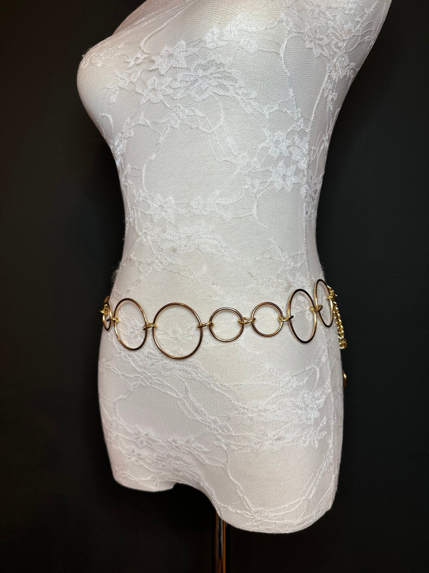 X-long Ring Belt, Metal Ring Belt, Teen Sizes, Sizes 18”-60”, Custom, Fan Design, Fan Collection, Gold, Silver Metal belt, Fashion Accessory