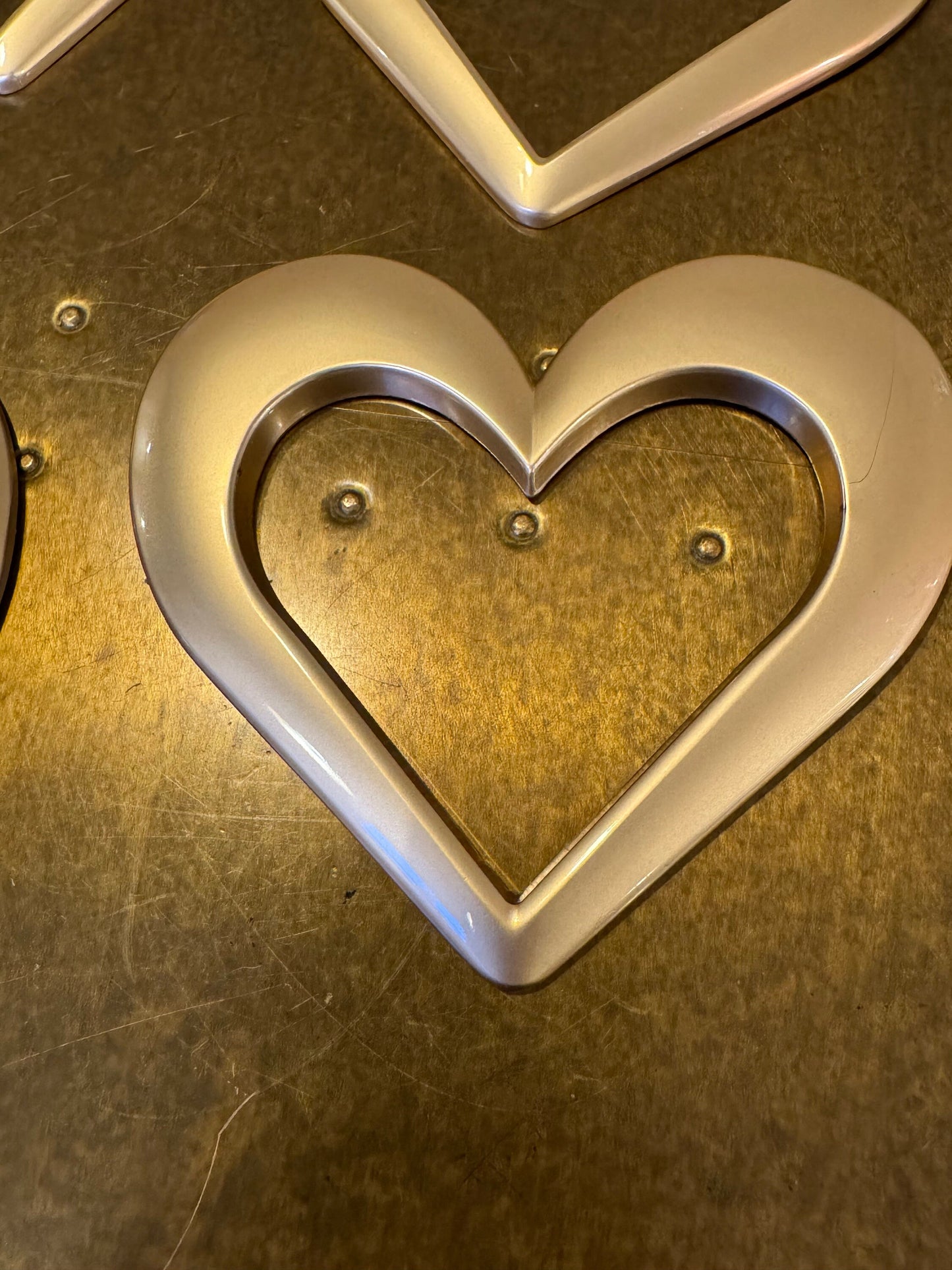 3.5” Heart Metal Buckle, Matt Gold, Heart, Buckle, Clothing, Swimwear, Tops, Crafts, Couture, Fashion, Swimwear Collection