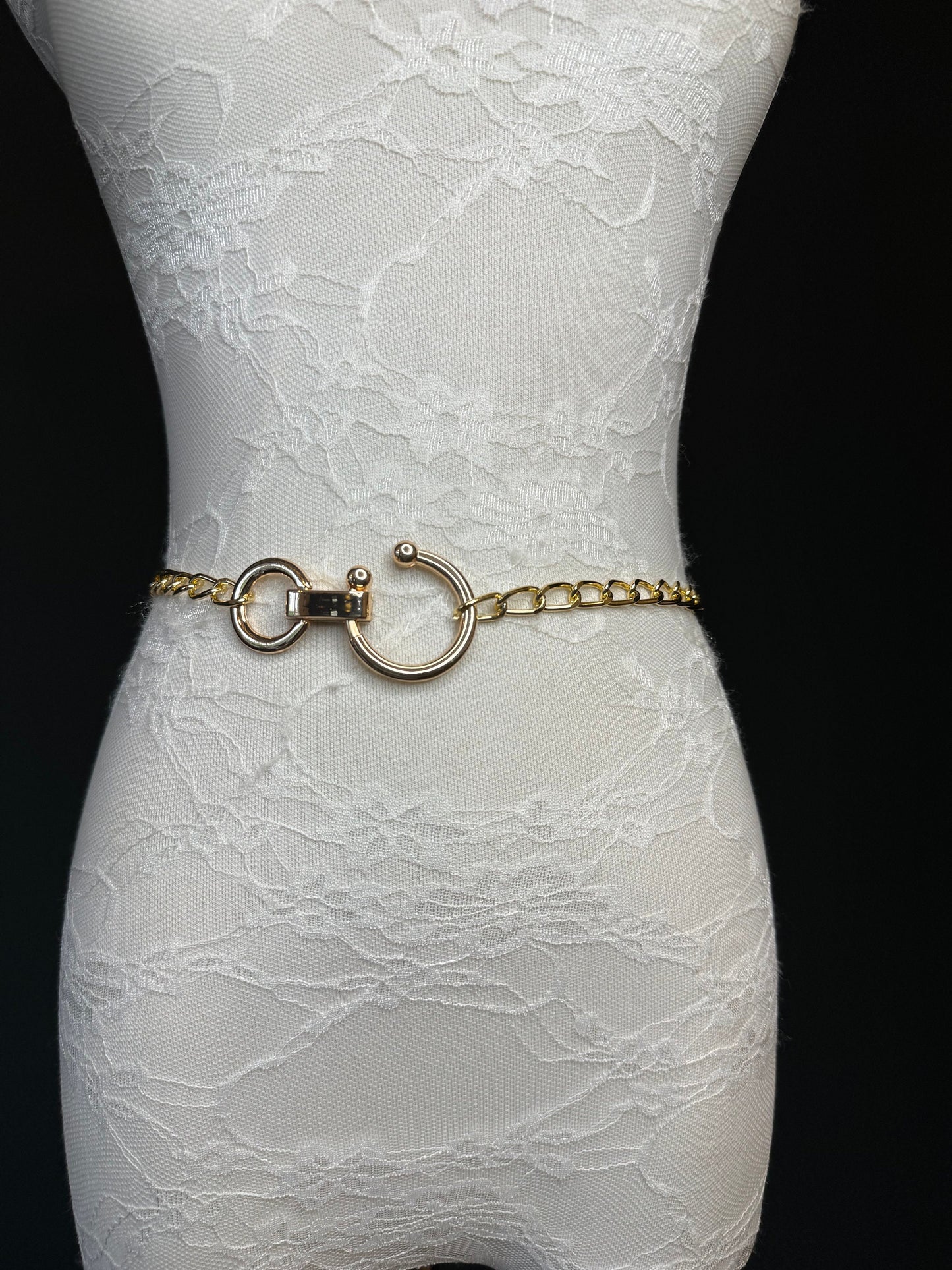 X-Long Gold Metal Buckle Chain Belt, High Quality, Swimwear, Dresses, Limited Edition, FAN Design, Dress Belt, Gift, Custom Sizes, Fashion