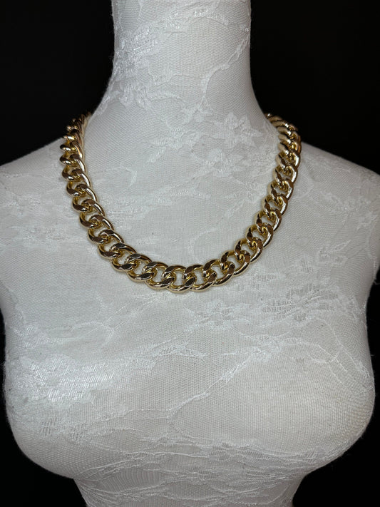 Choker, High Qualtiy Metal Chain Necklace, Diamanté Rhinestones, High Quality, Handmade, Gold, Silver, FAN Design Fashion Accessory