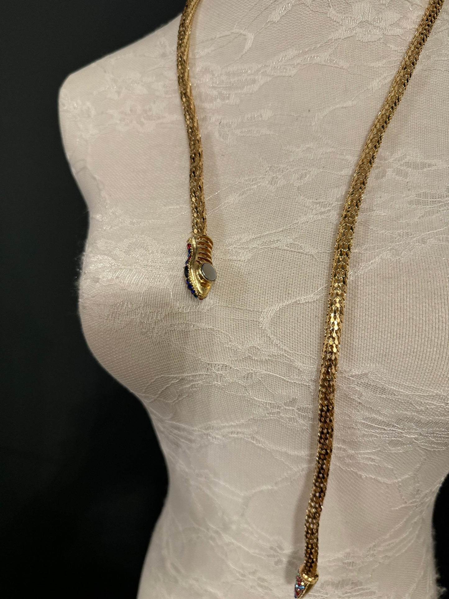 Snake Necklace, Choker Necklace, Rhinestone Snake, Gold, Silver, Premium Quality, FAN Design, Accessory, Gift
