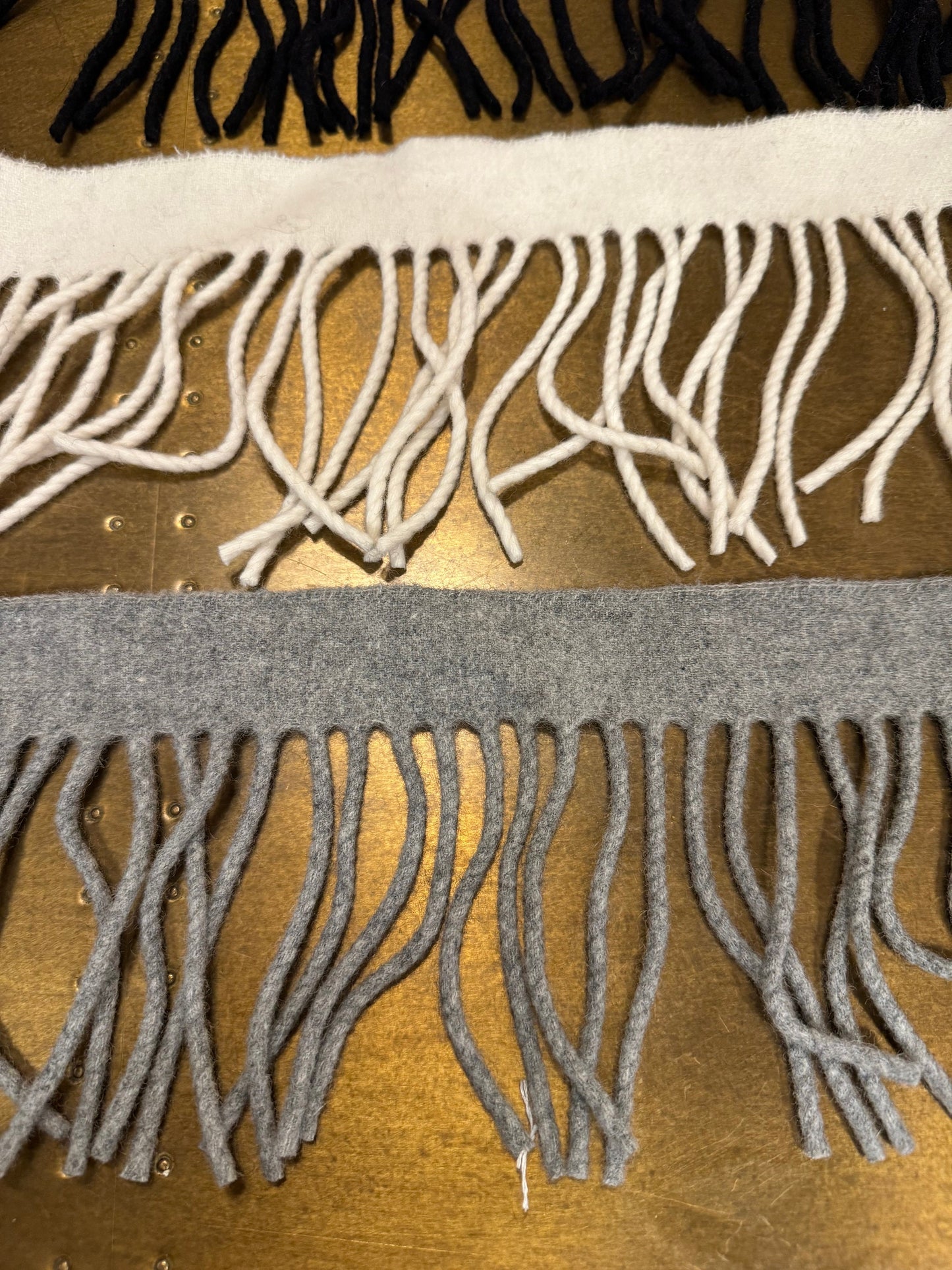 Fringe, 4.5β Wide Luxurious Soft Polyester Fringe, Tassel, Blanket Fringe, 4 Colours, Furnishings, Craft, Clothing, 11cm wide, Knitwear