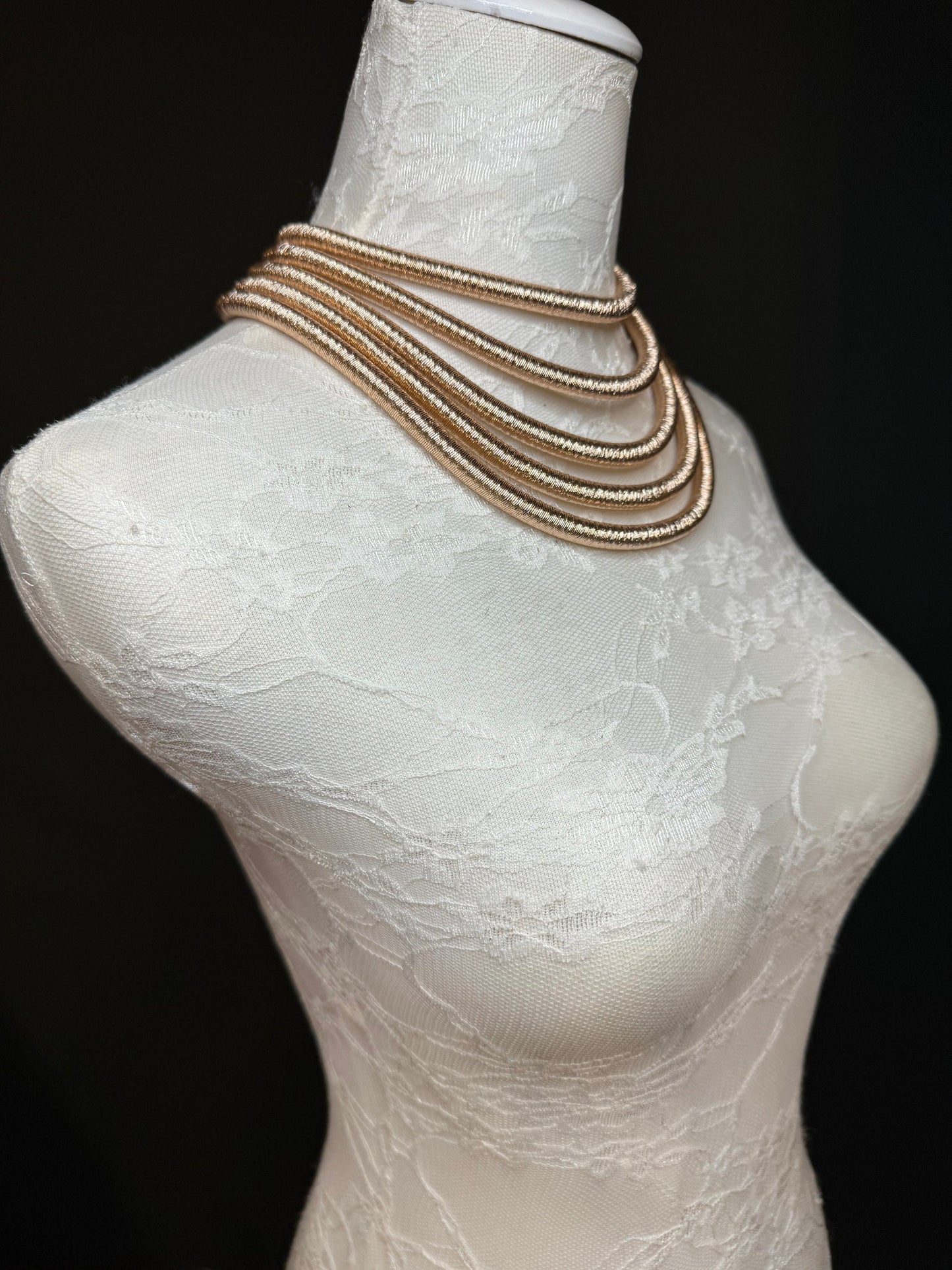 Necklace, Gold Necklace, Layered Gold Necklace, Quality, FAN Design, Accessory, Gift, Fashion Necklace, Elegant