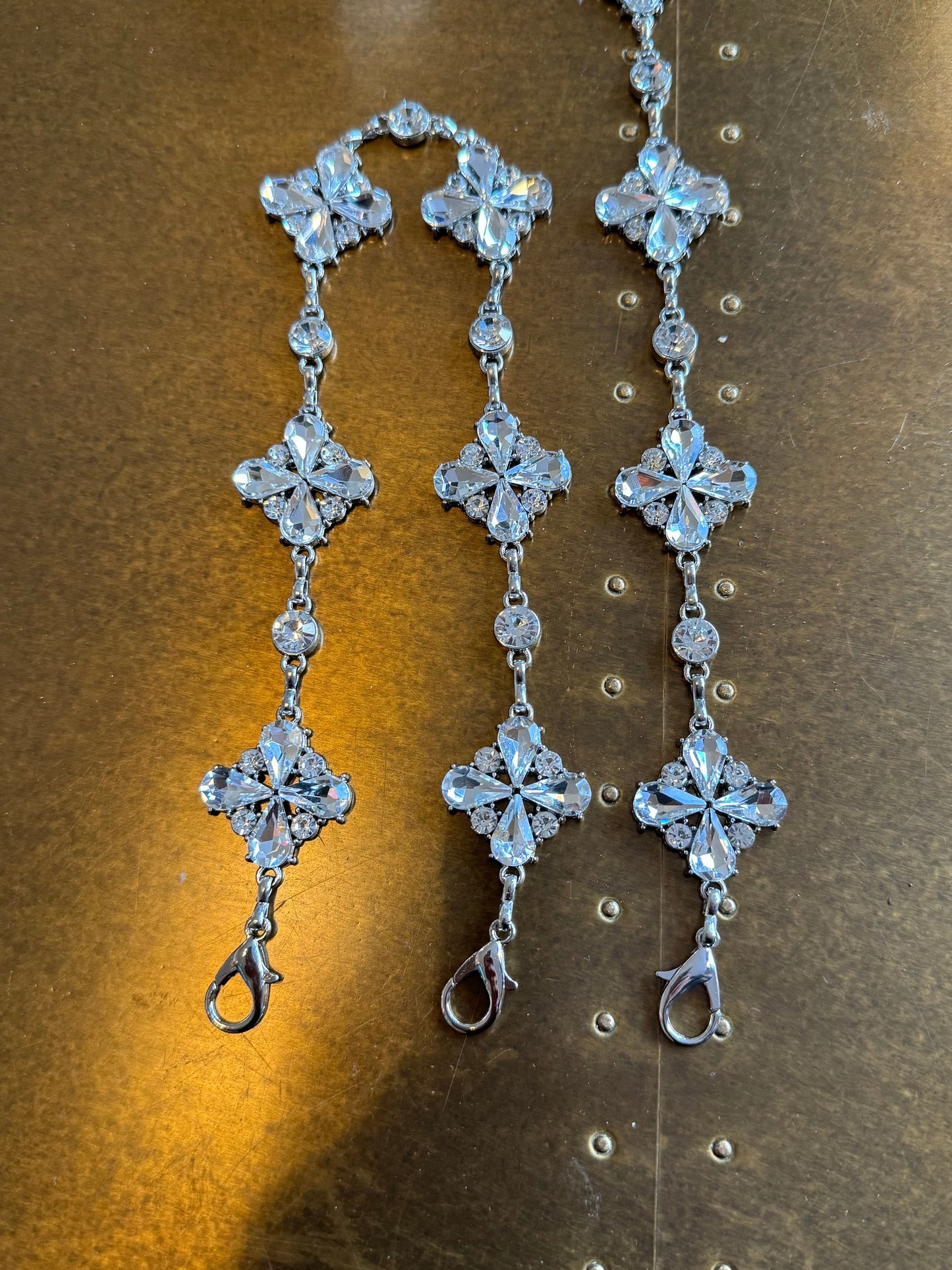 Jewel Diamanté Metal Chain Straps, Quality Chain Straps, Shoulder Straps, 100+ sizes, Bra Straps, Chain, Tops, Swimwear, Elegant Bra Straps