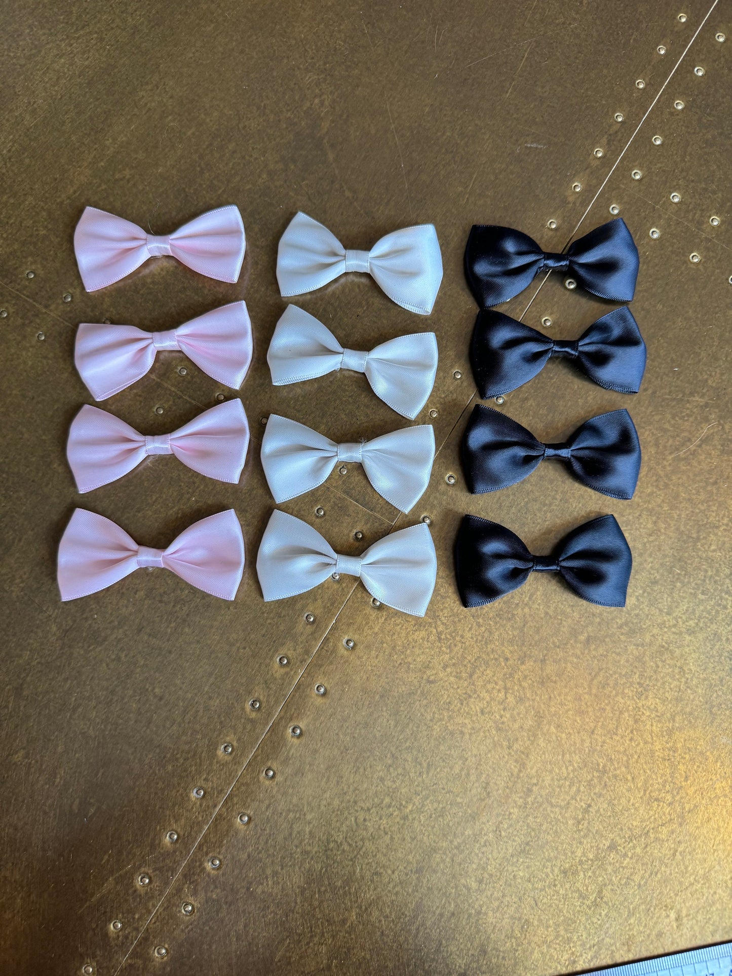 6pcs Bows, Sew on Bow, Handmade Bow, Gifts, Wrapping, Satin Bow, Bow, Fashion Bow, Clothing, Crafts, Bags, Cards, Furnishings, 3.5”x1.5”