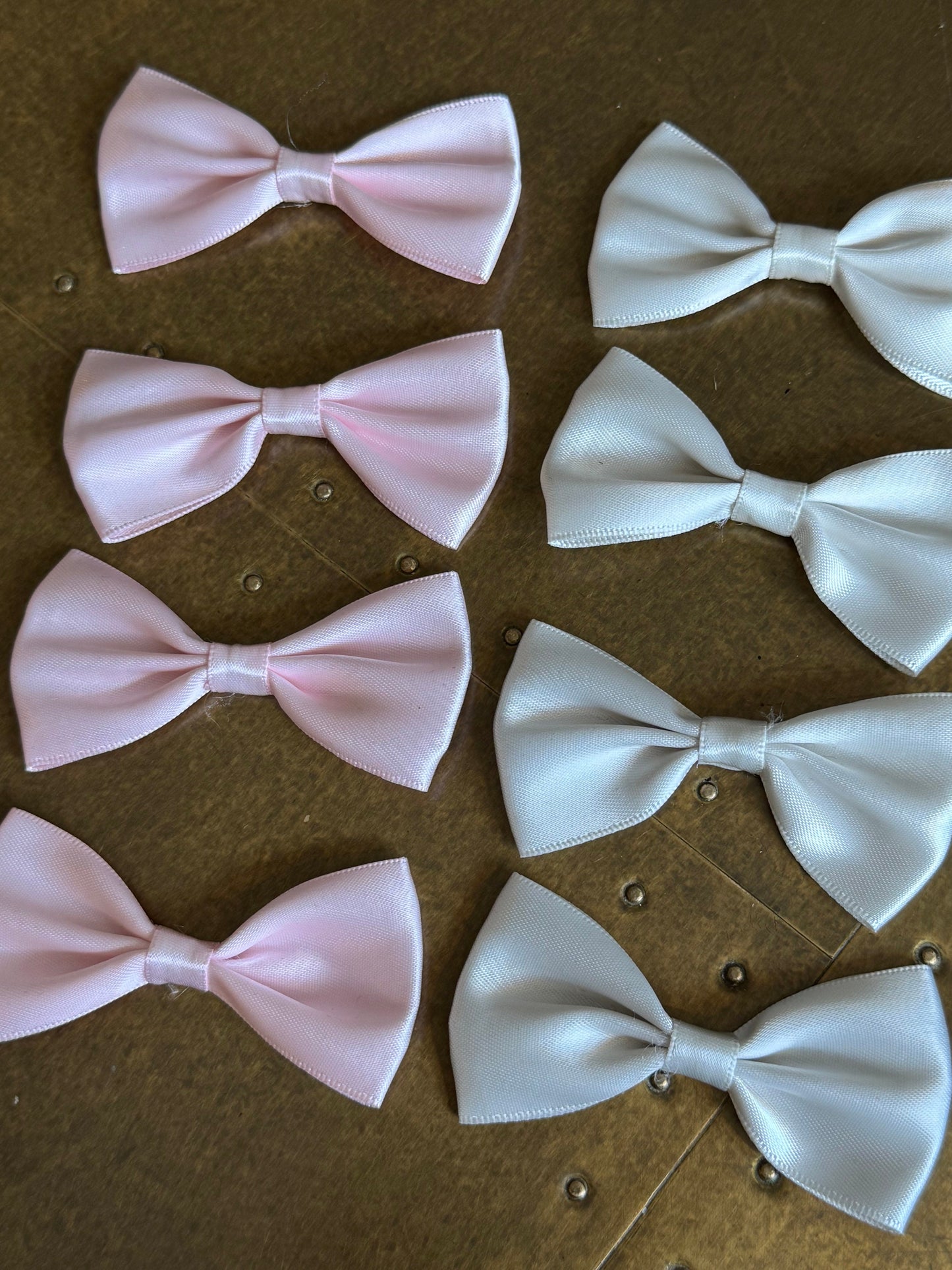 6pcs Bows, Sew on Bow, Handmade Bow, Gifts, Wrapping, Satin Bow, Bow, Fashion Bow, Clothing, Crafts, Bags, Cards, Furnishings, 3.5”x1.5”