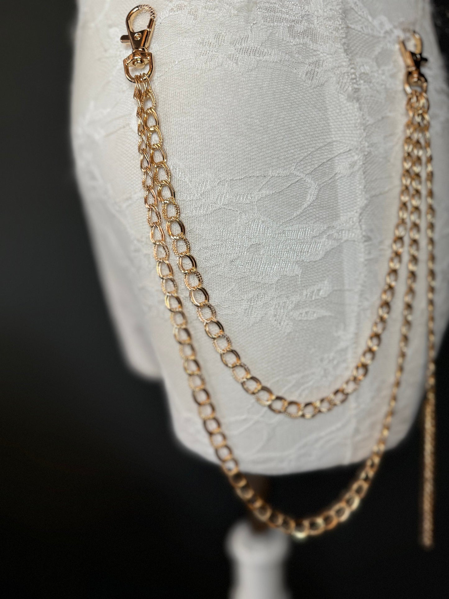 Jeans Chain, Fashion Chain, Gold, Gifts, Jeans, Chain, Festival, Bags, Necklace, 2 Row Chain, Bodywear, Body Jewellery, Gift