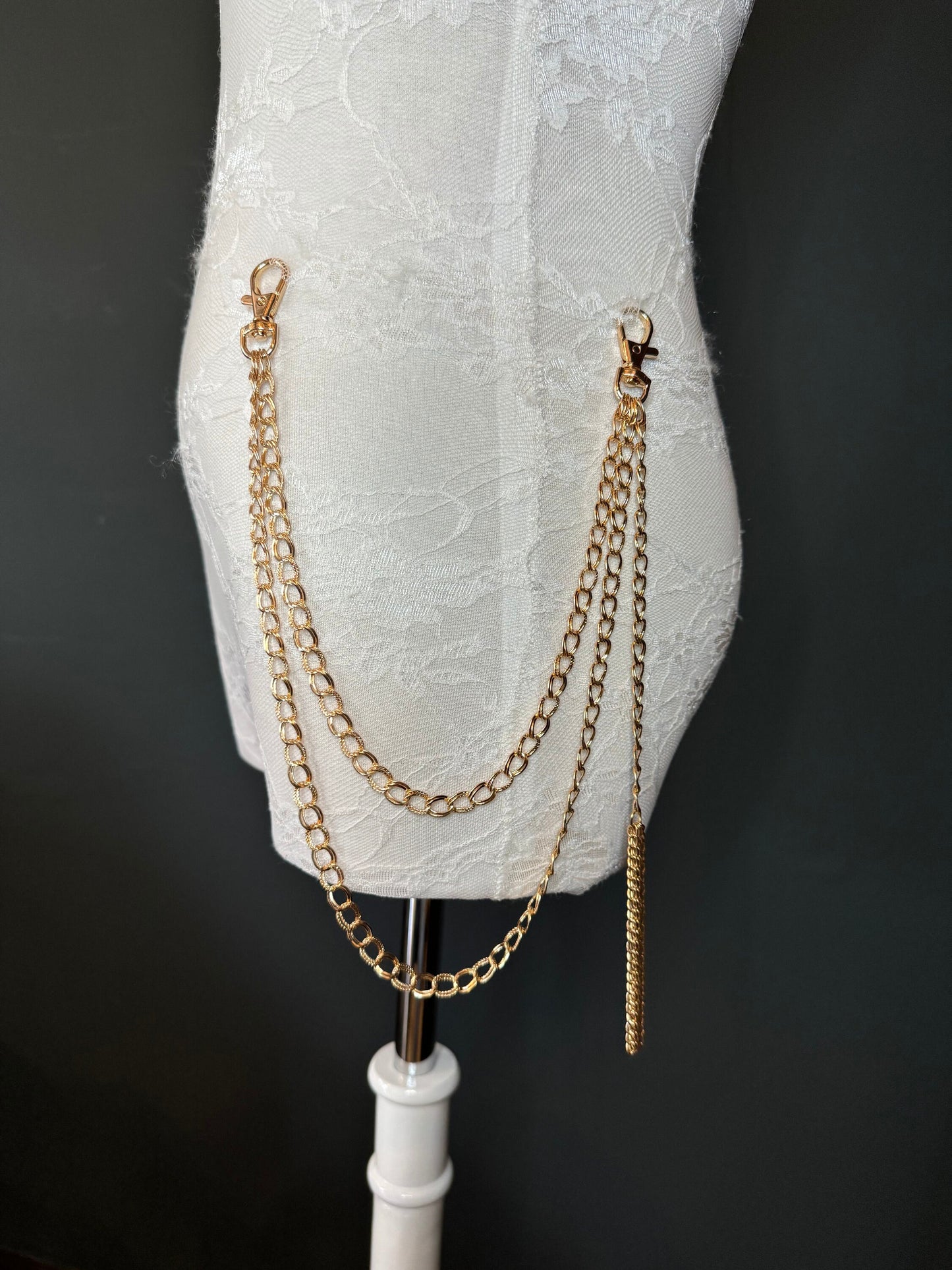 Jeans Chain, Fashion Chain, Gold, Gifts, Jeans, Chain, Festival, Bags, Necklace, 2 Row Chain, Bodywear, Body Jewellery, Gift