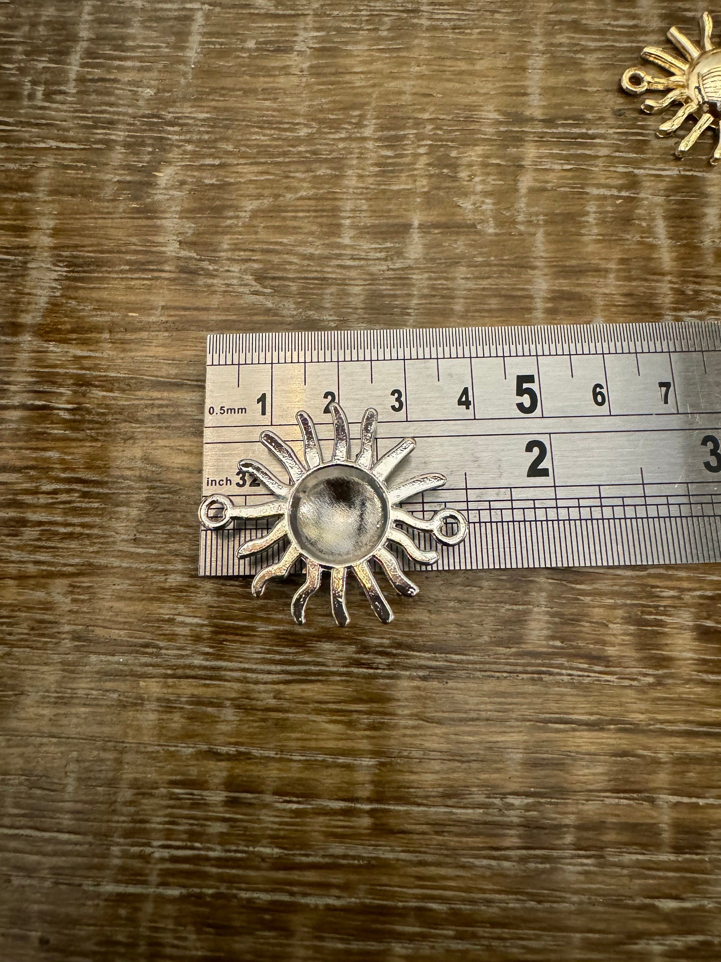 1.5” Sun Metal Gold Buckle, Metal Sun Buckle, Gold, Silver,Buckle, 1.5” Wide, , Tops, Bags, Crafts, Swimwear, Fashion Buckle, FAN Collection