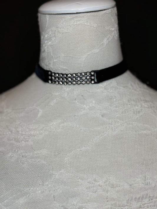 Velvet Rhinestone Black Choker, Black Choker Necklace, Velvet choker, Wine, Royal Blue, White, Red, 5 Colours, Classic Choker, Classy Choker