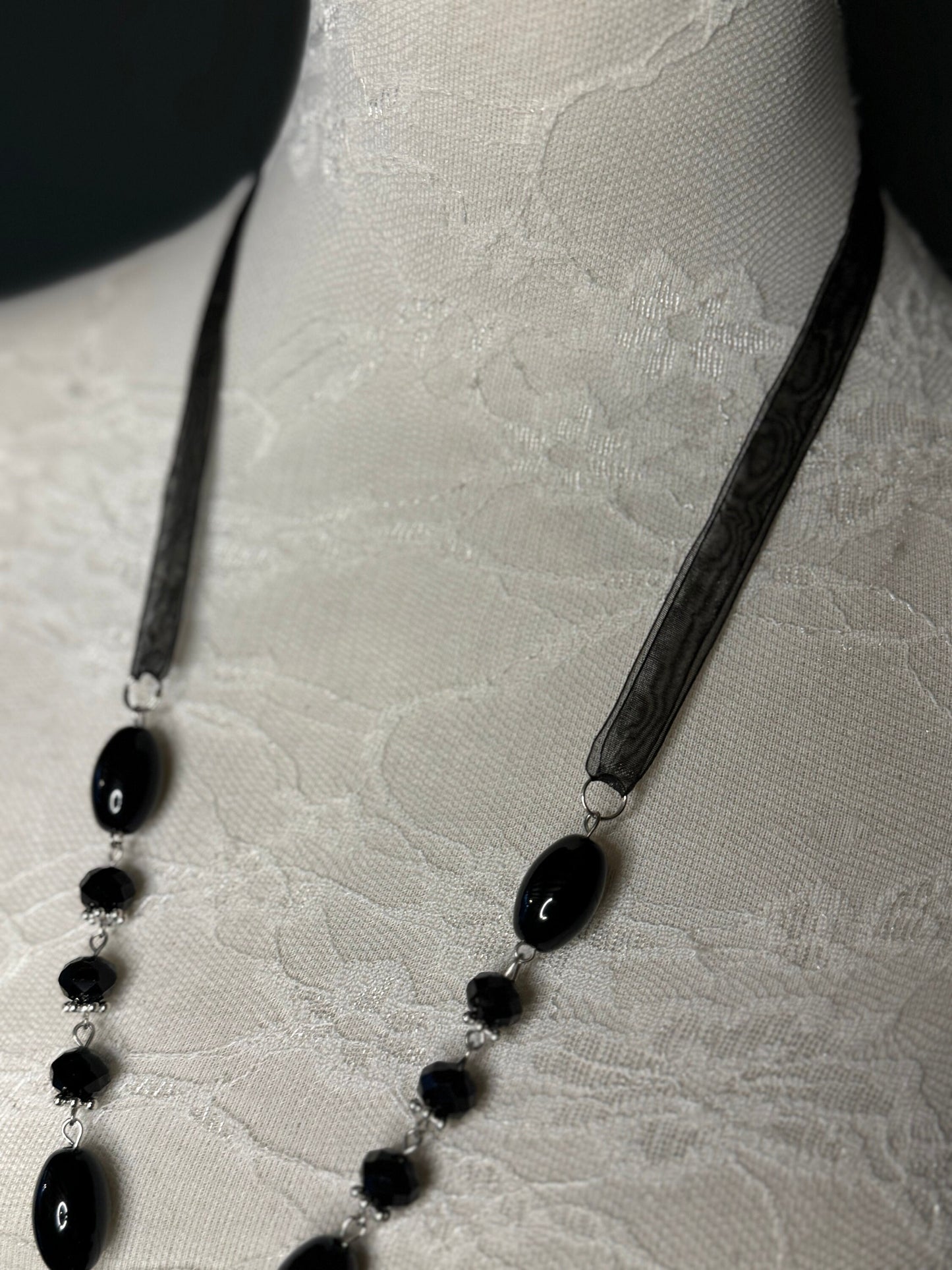 Rhinestone Necklace, Necklace, Rhinestone Diamanté Necklace, Silver, Quality, FAN Design, Accessory, Gift