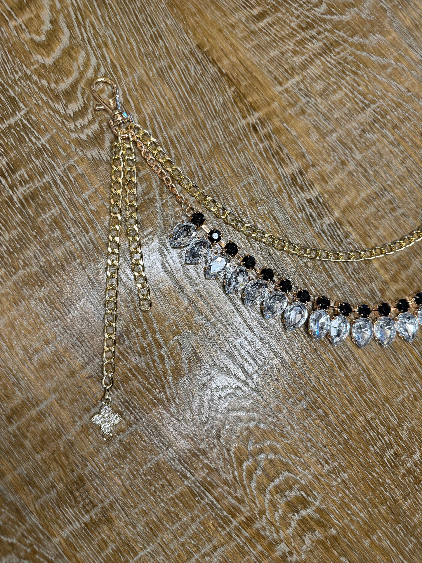 Jeans Chain, Punk Chain, Fashion Jeans Chain, Gold, Silver Jeans Chain, Diamanté Jeans Chain, Two row chains, Gift