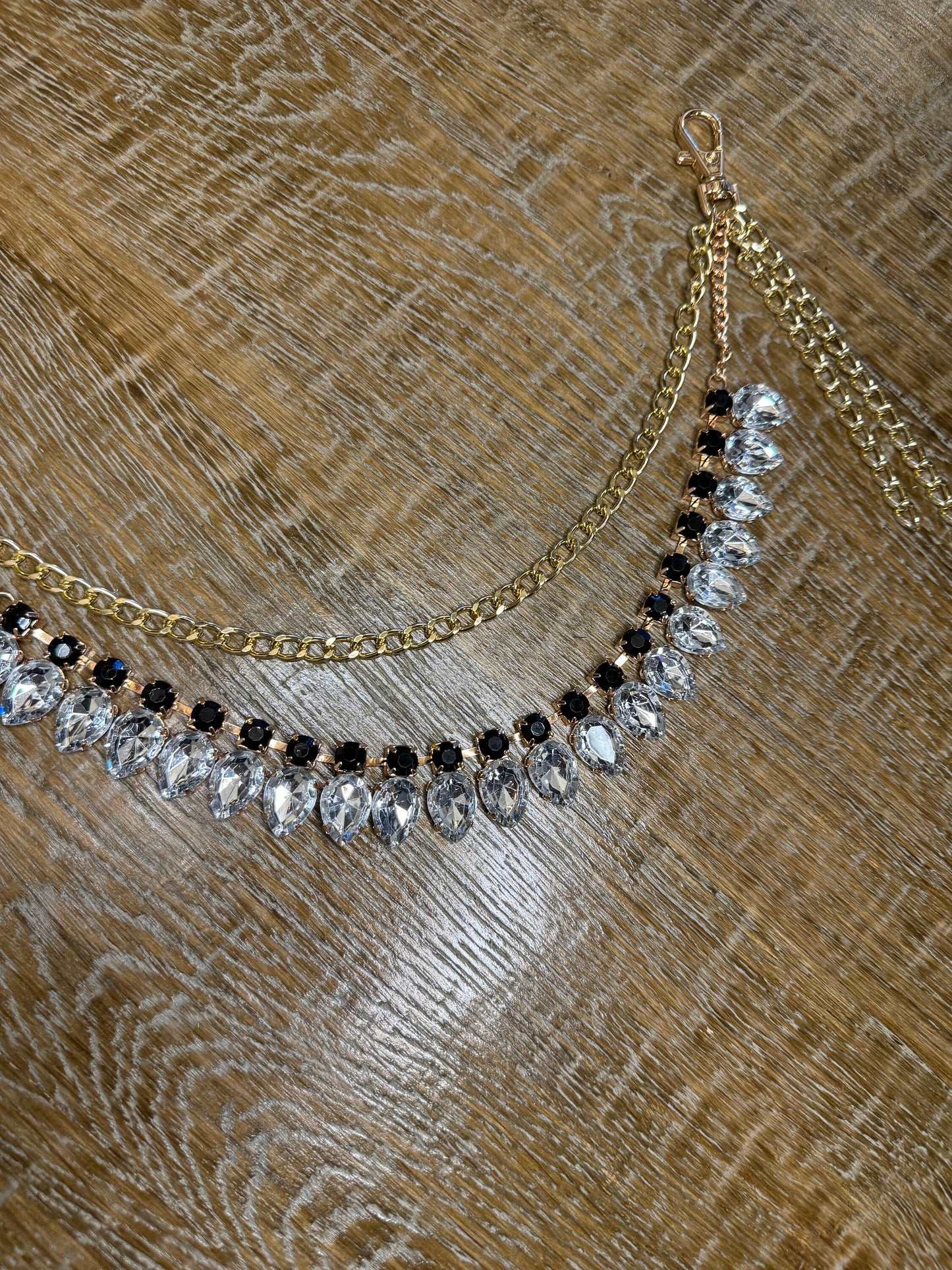 Jeans Chain, Punk Chain, Fashion Jeans Chain, Gold, Silver Jeans Chain, Diamanté Jeans Chain, Two row chains, Gift