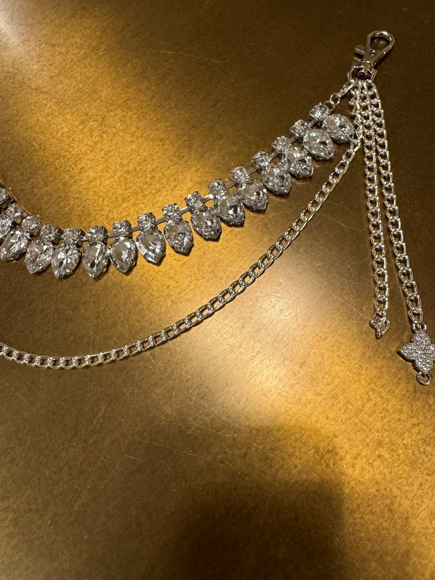 Jeans Chain, Punk Chain, Fashion Jeans Chain, Gold, Silver Jeans Chain, Diamanté Jeans Chain, Two row chains, Gift