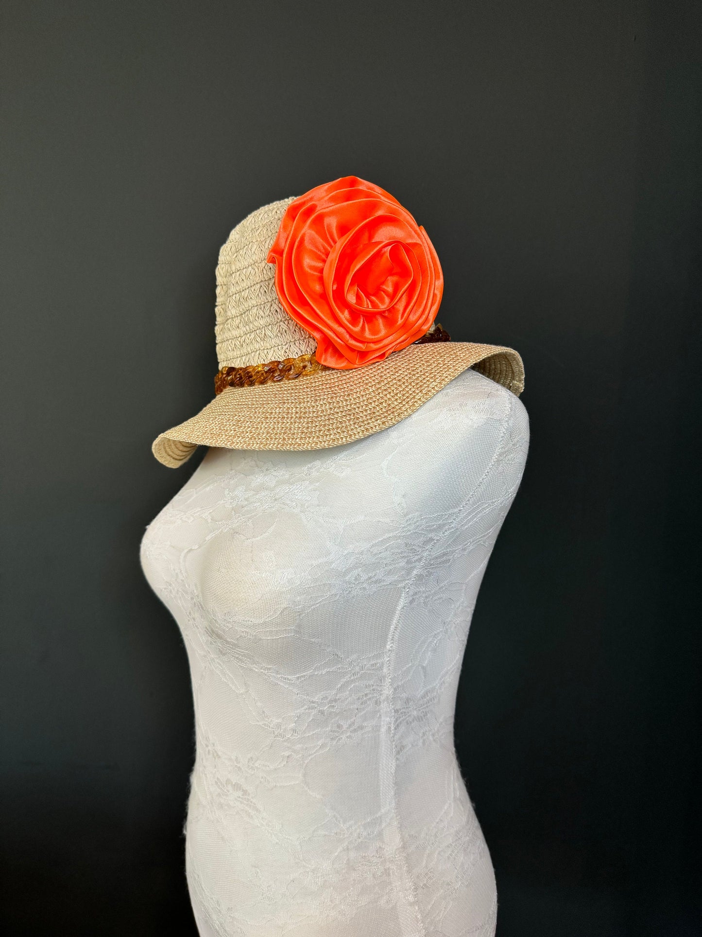 Large Corsage Flower, Black, Navy, Wine, Red, Orange, 5.5” 13cm Wide, Large Pin on Corsage, Bridal, Clothing, Accessory, Fashion, FAN Design
