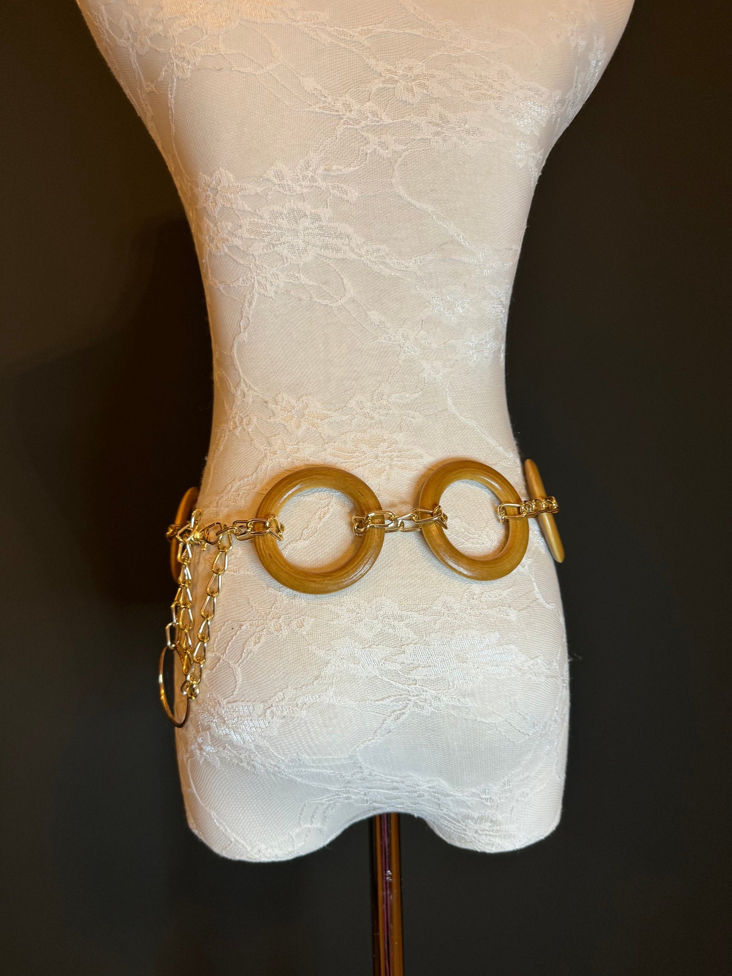 X-long Belt, Real Wood Ring Belt, Fashion Belt, Boho Style Ring Belts, Waist sizes 18”-60”, Handmade, Swimwear, Dresses, Gift, FAN Design