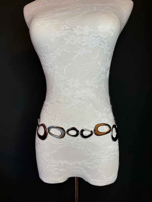 X-long Ring Belt, Metal Ring Belt, Teen Sizes, Sizes 18”-60”, Custom, Fan Design, Fan Collection, Gold, Silver Metal belt, Fashion Accessory