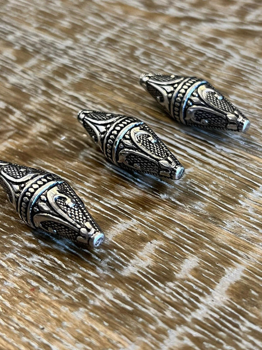 Vintage Toggles Antique Silver