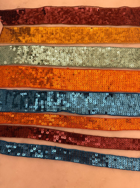 Sequins Trim, Craft Sewing, 8 Colours