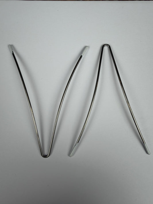 Steel Bra Underwires, Dress Form Wires, 11.5cm x 8cm Curved