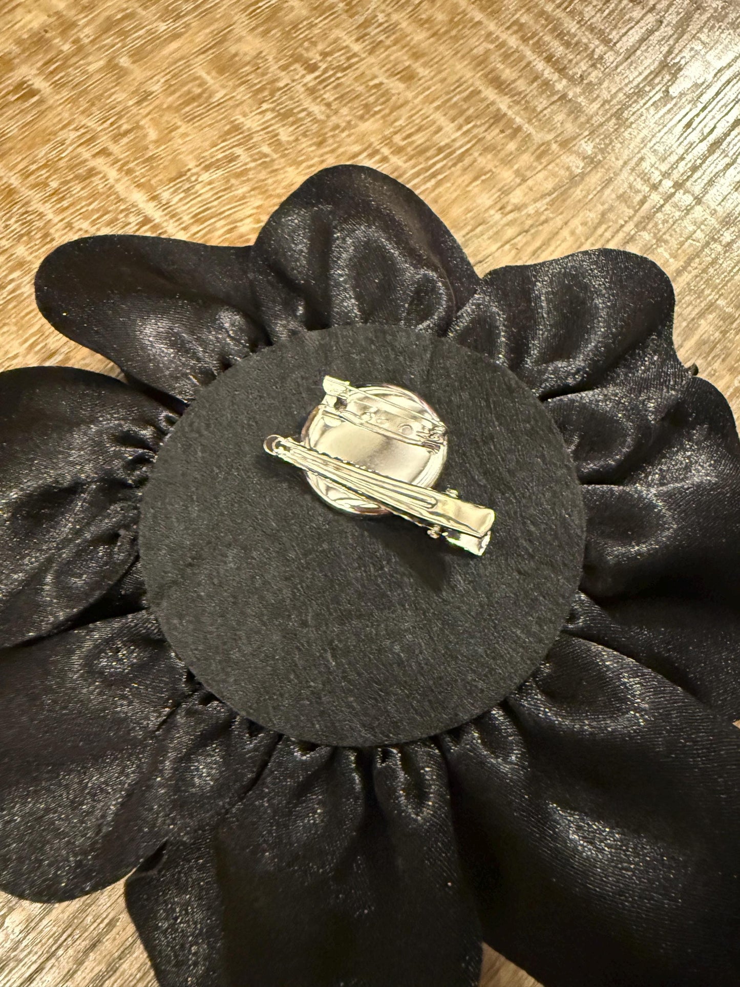 Large Satin Corsage Flower, Handmade 3D Floral Pin, 8", 20cm, 17 Colours