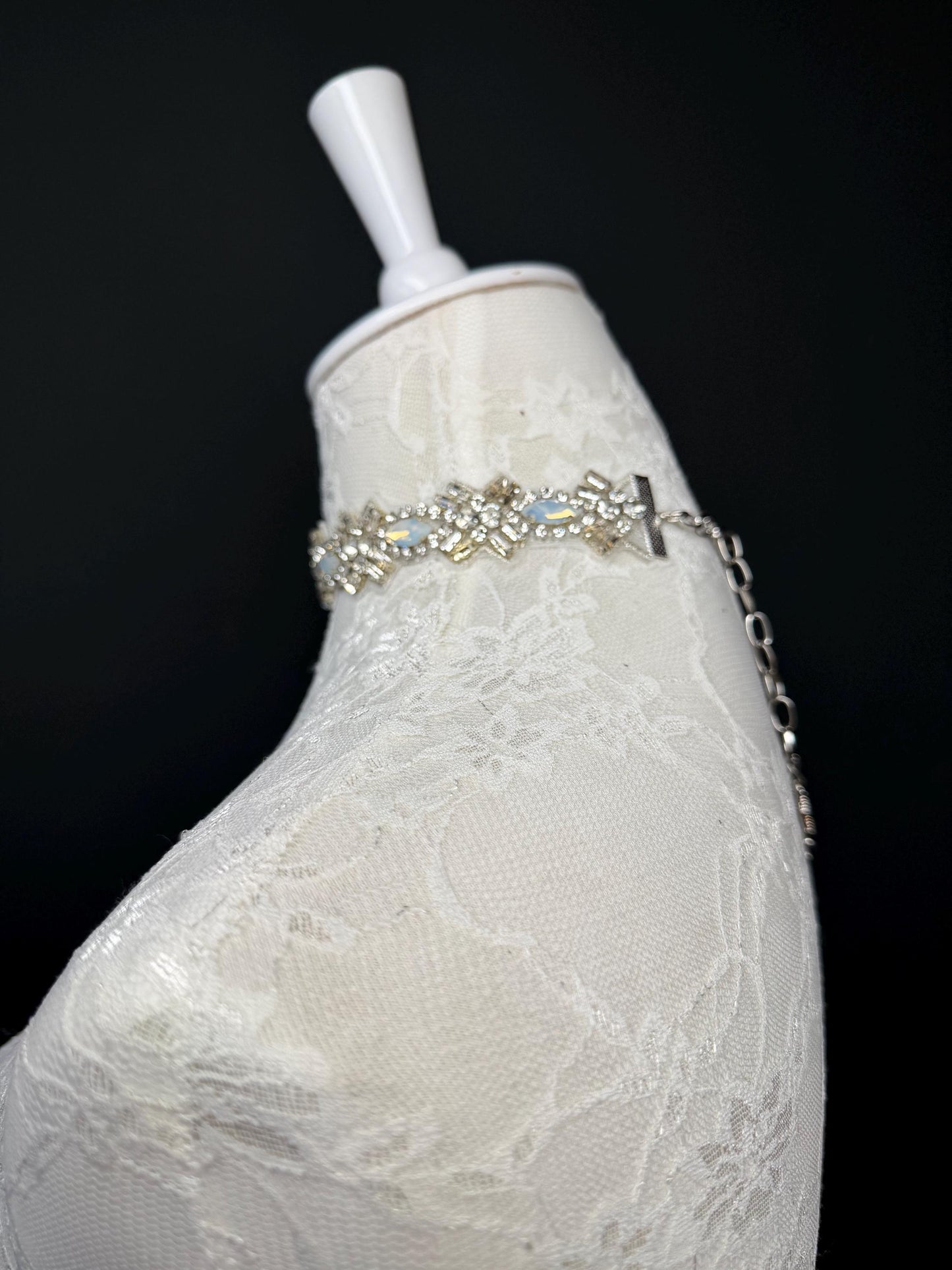Pearl Jewel Choker: Handmade Elegant Bridal Necklace, Diamante, Jewels, Silver