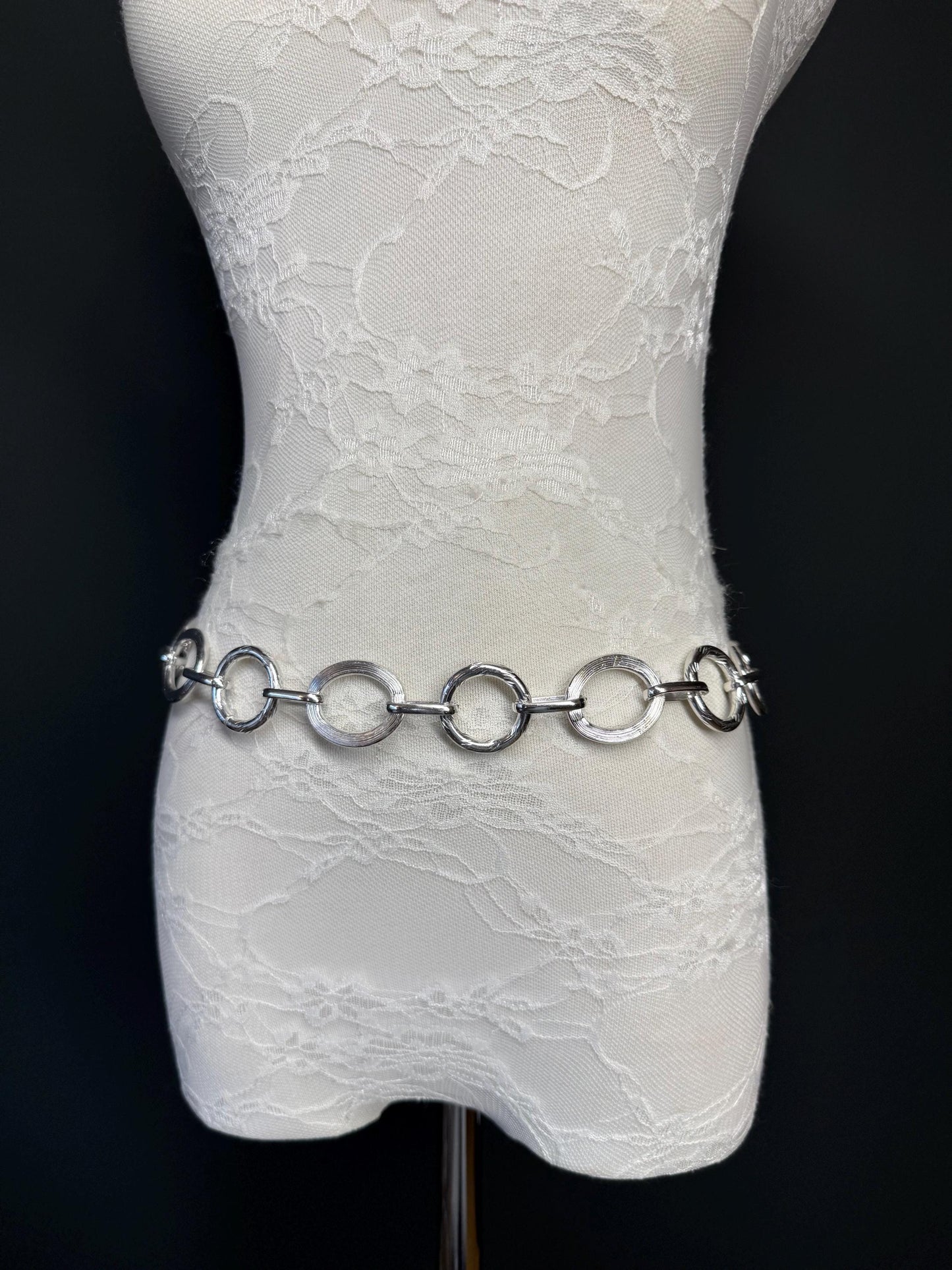 X-long Ring Belt, Metal Ring Belt, Teen Sizes, Sizes 18”-60”, Custom, Fan Design, Fan Collection, Gold, Silver Metal belt, Fashion Accessory