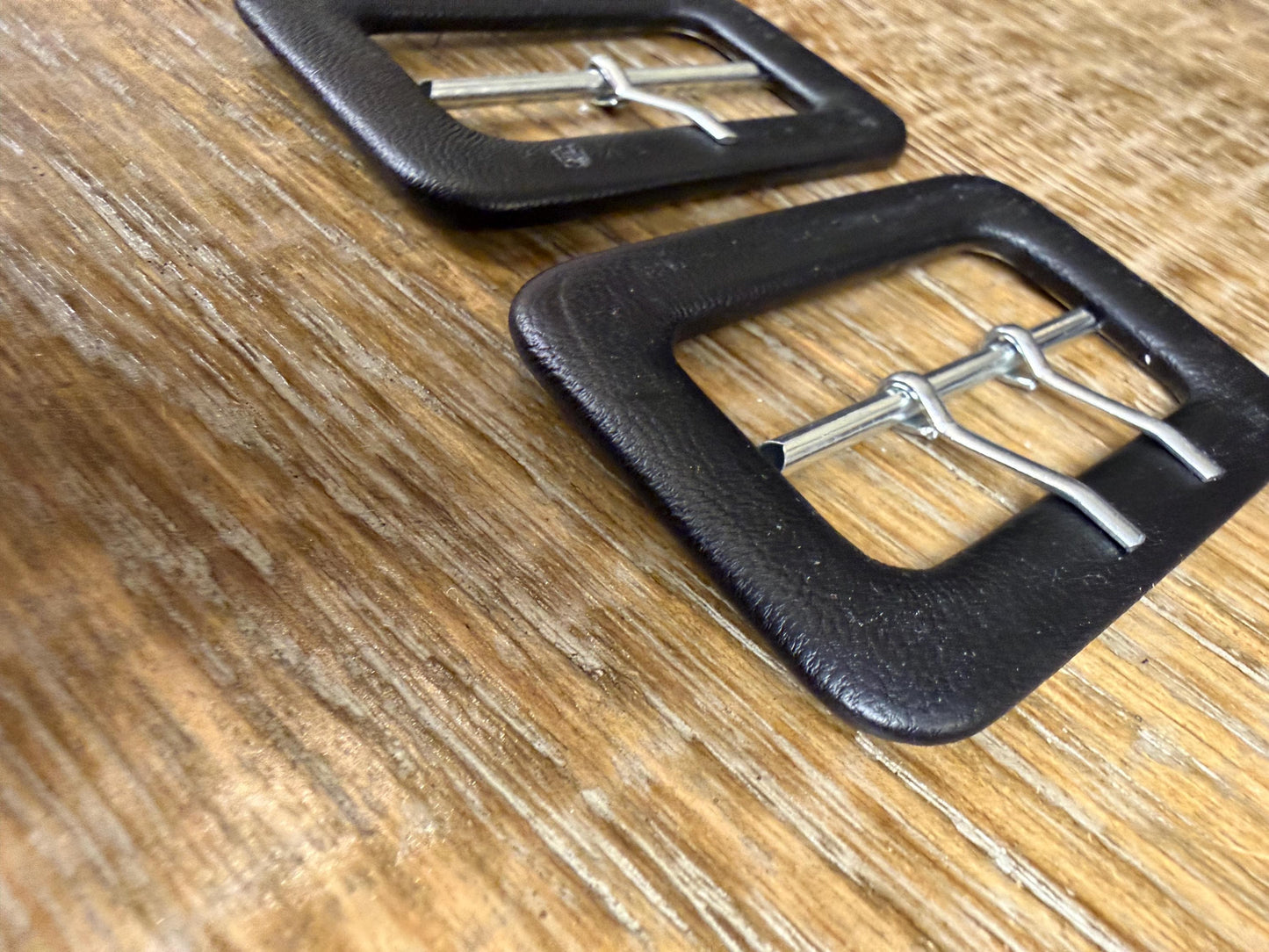 Faux Leather Belt Buckle, 2" Bar Buckles, Faux Leather